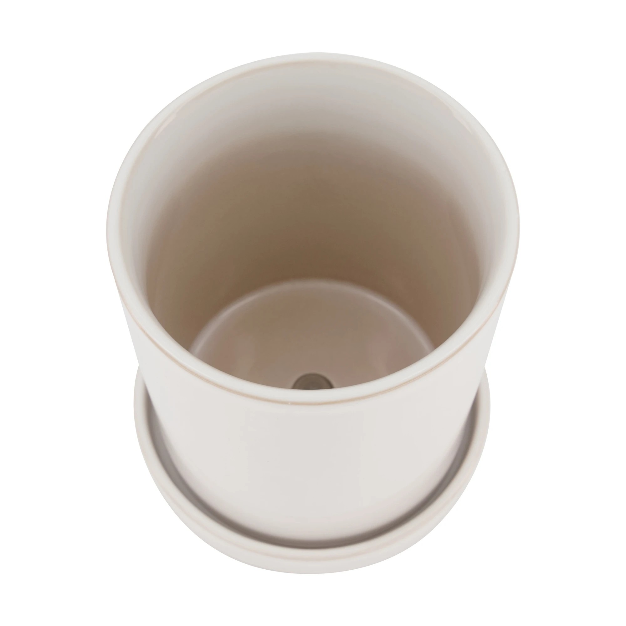 3 Pot with Saucer - White, 3 of 7