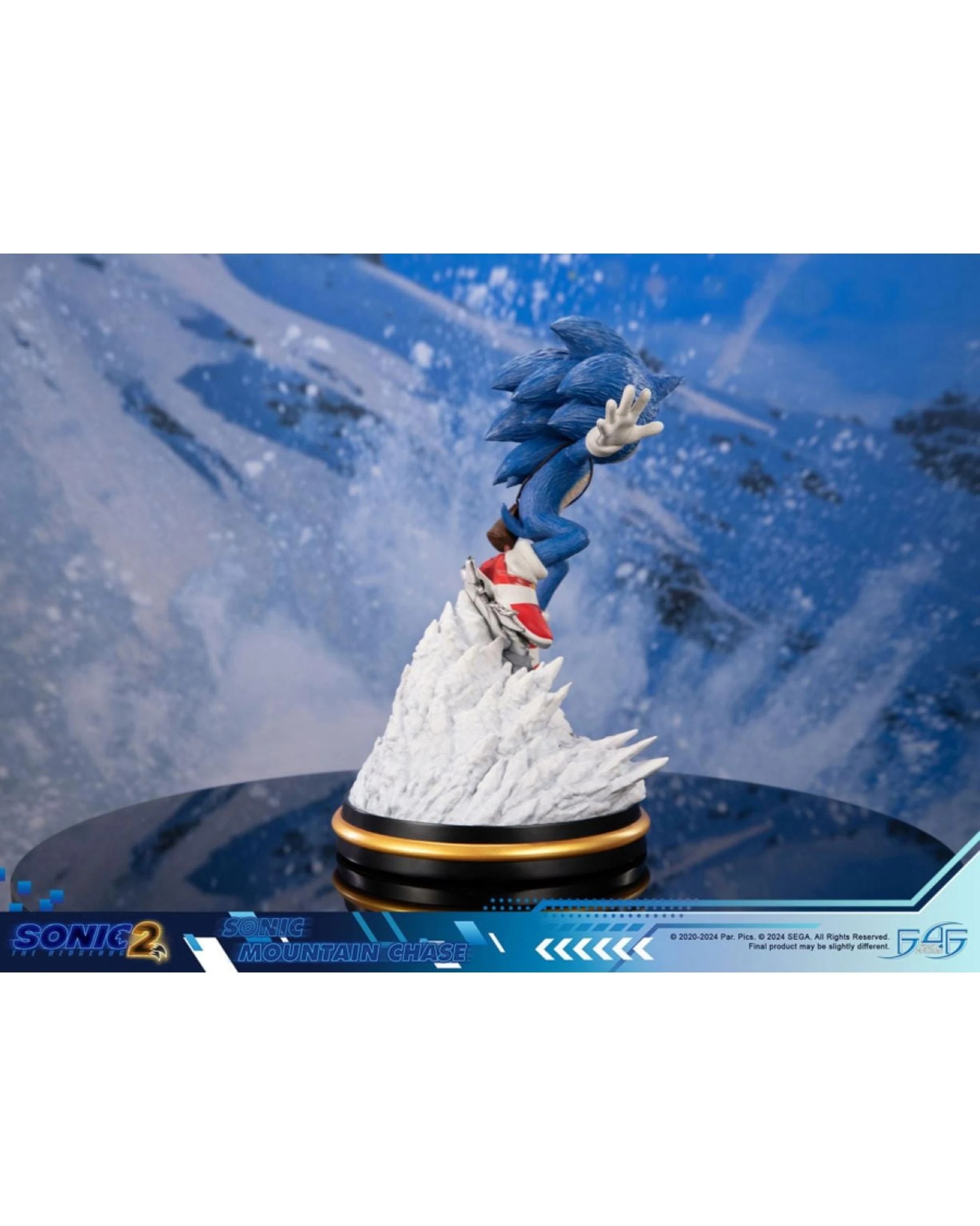 4 Sonic the Headgehog 2 Sonic Mountain Chase Statue, 4 of 8