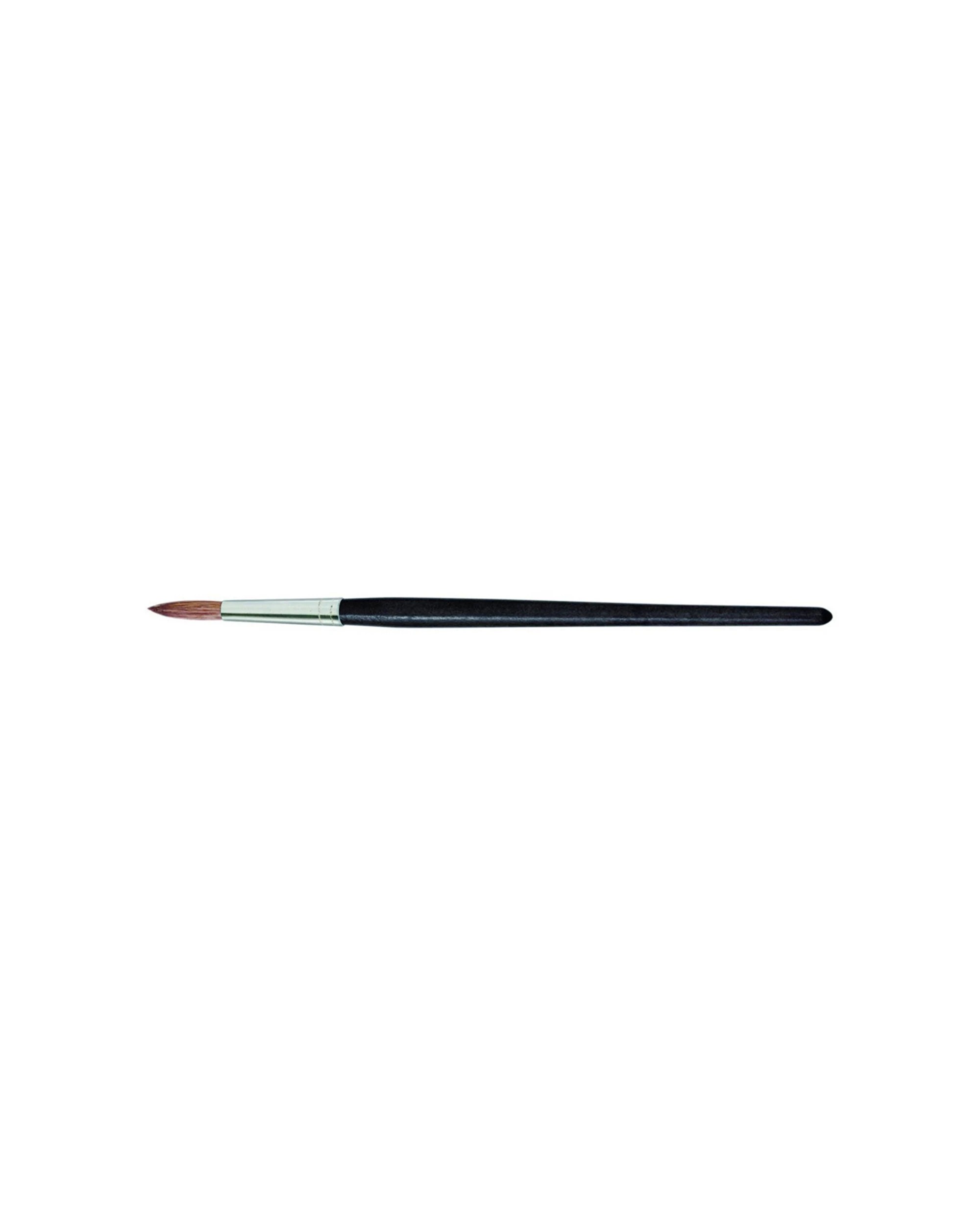 2 Jasart 12PK Pony Goat Round Watercolour Brush Size 1 - Black, 2 of 2