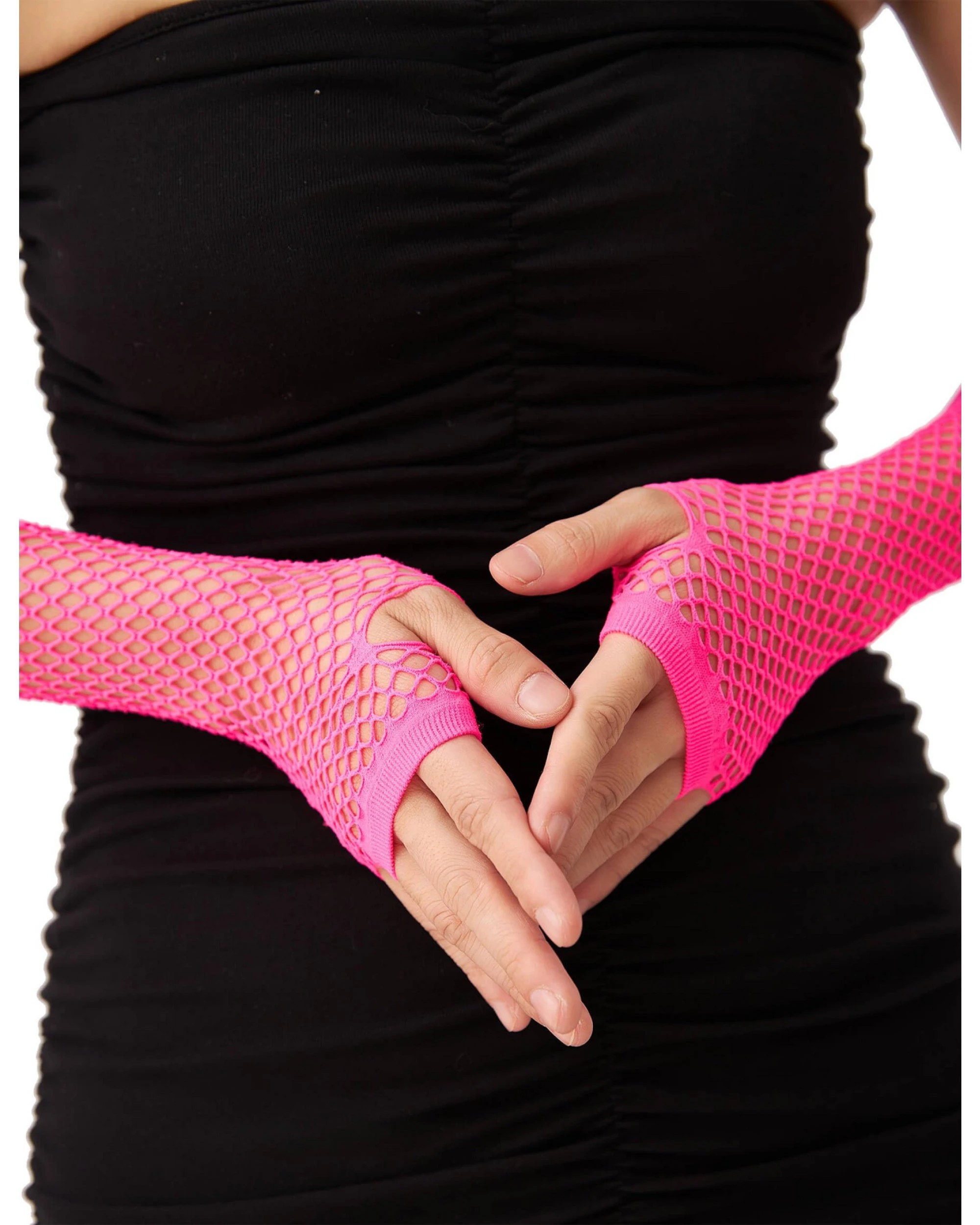 3 BR Costumes Fingerless Fishnet Gloves for 70s and 80s Costume Parties, 3 of 3