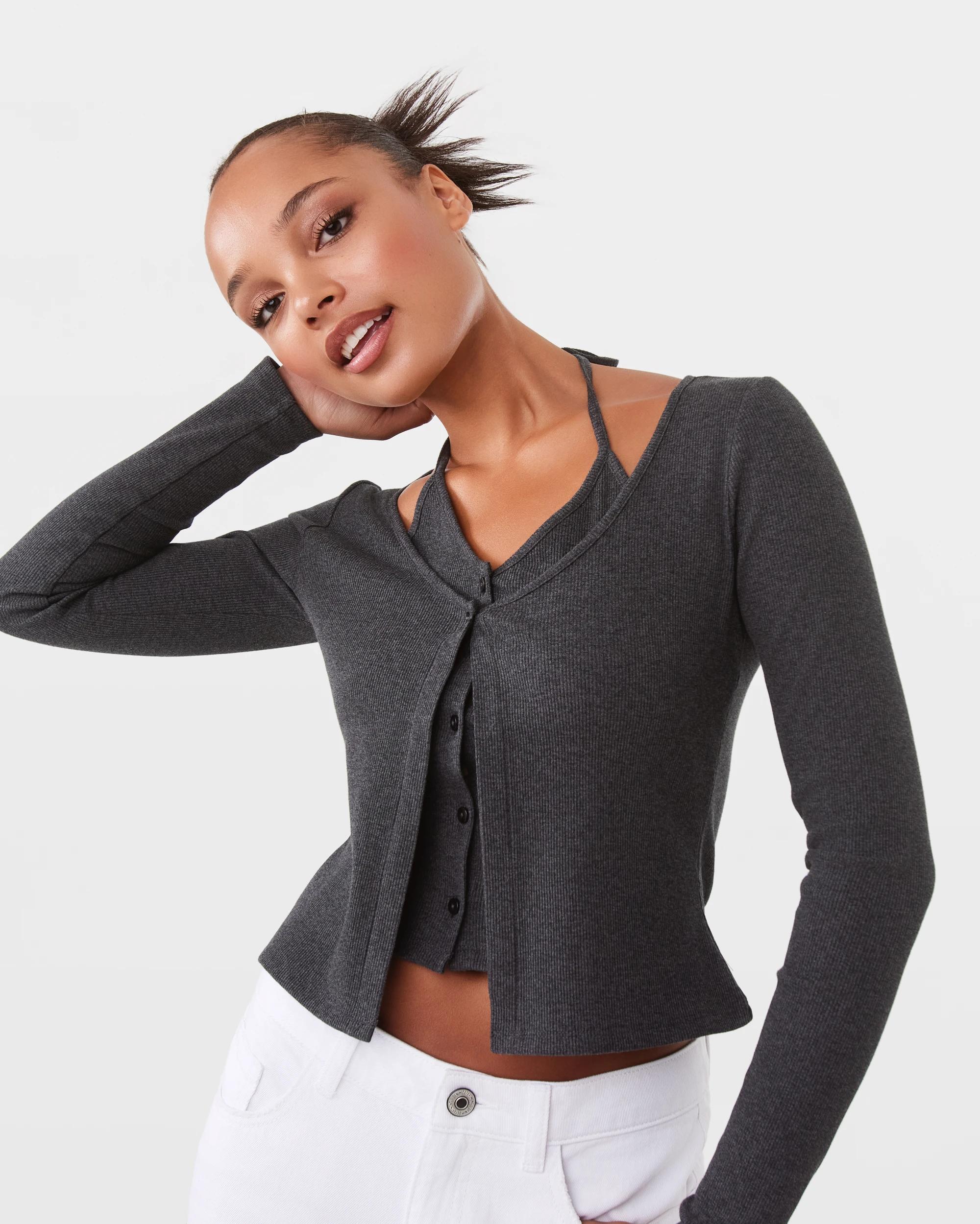 5 Two in One Cardigan Gry Charc, 5 of 10