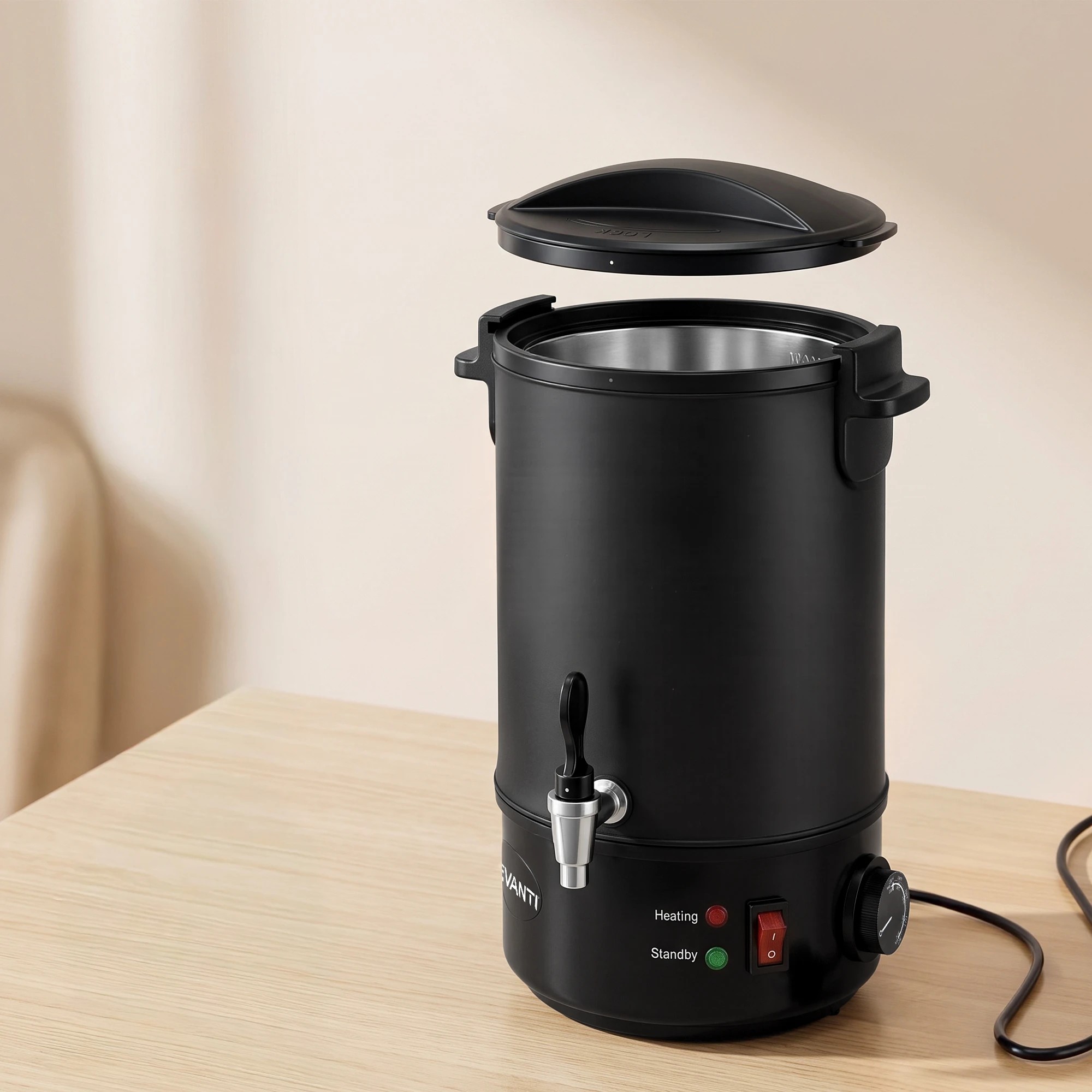 7 Devanti 6L Wax Melter Candle 1520W Making Melting Pot Furnace Pour Spout - Black, 7 of 9