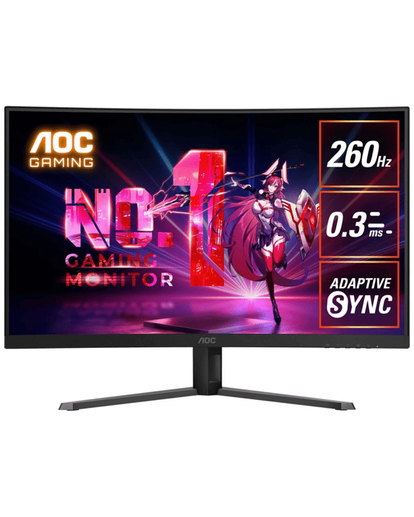 AOC 32 FHD 260Hz 0.3ms Curved Gaming Monitor C32G42ZE