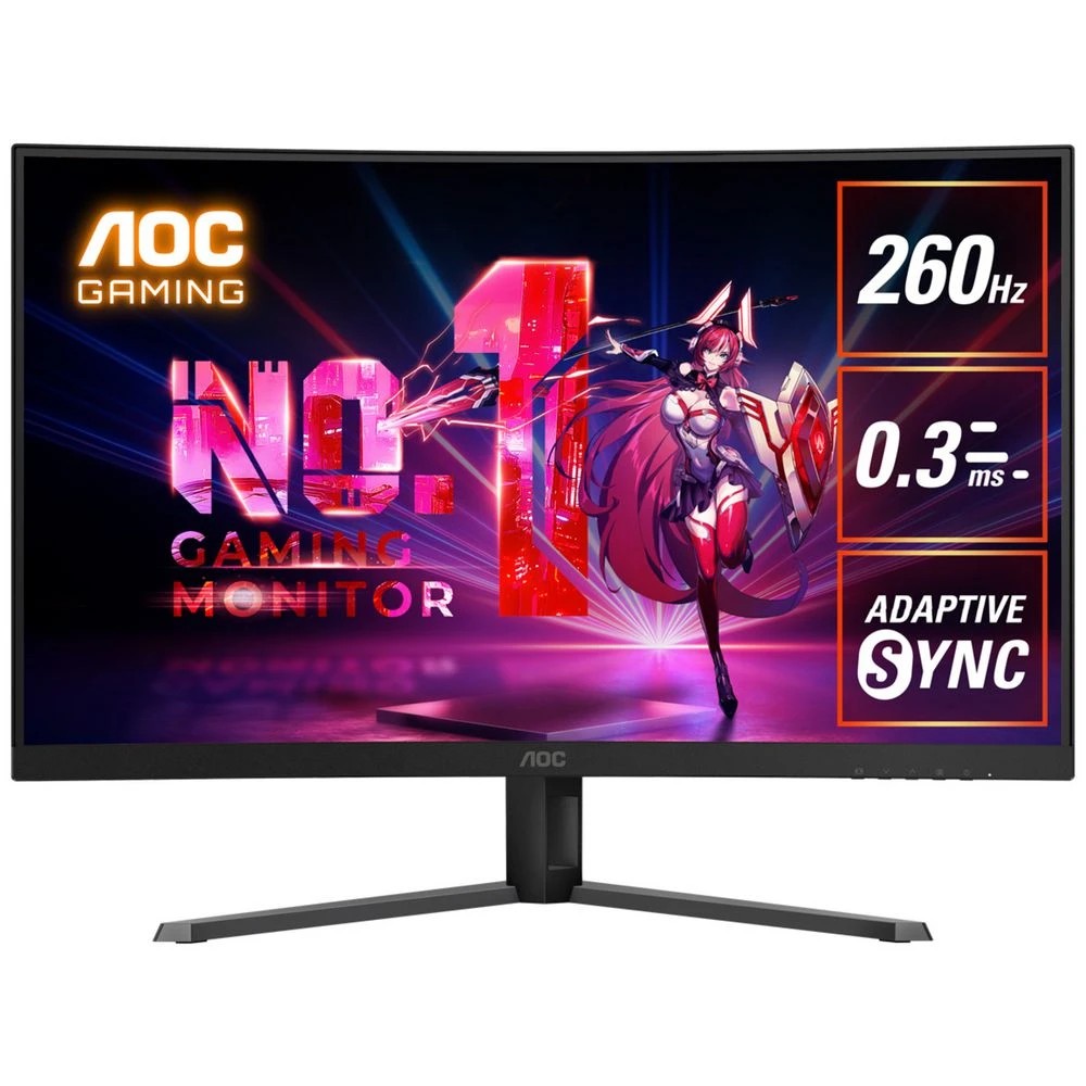 1 AOC 32" FHD 260Hz 0.3ms Curved Gaming Monitor C32G42ZE, 1 of 7