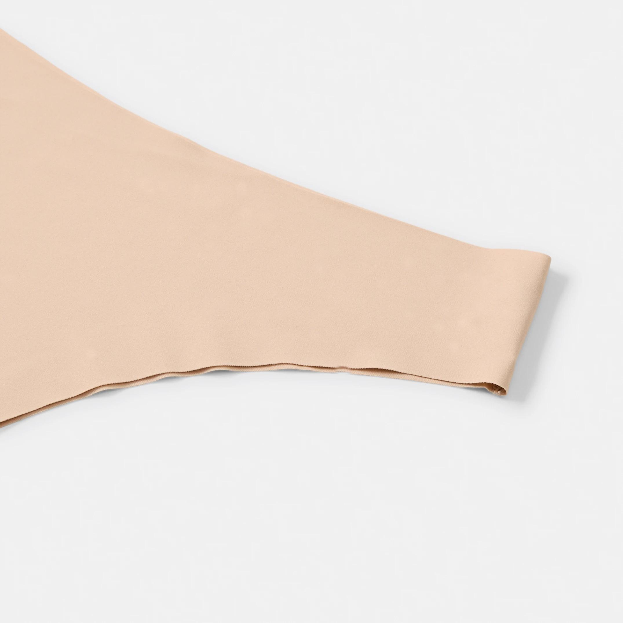 6 3 Pack No Show Cheeky Bikini Briefs Fawn Beige, 6 of 6