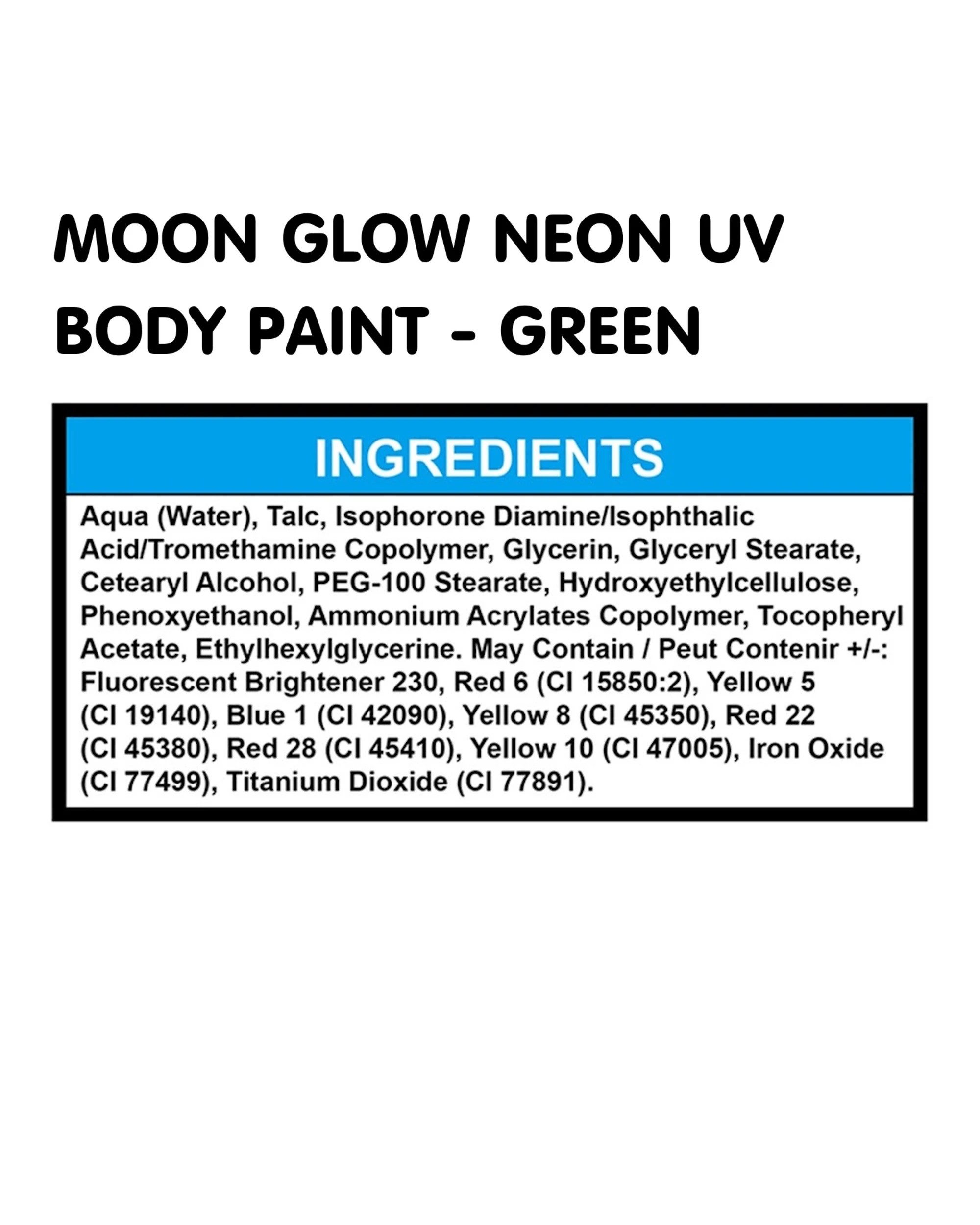 3 Oceana Moon Glow Intense Neon UV Face And Body Paint 12ml - One Size - Green, 3 of 3