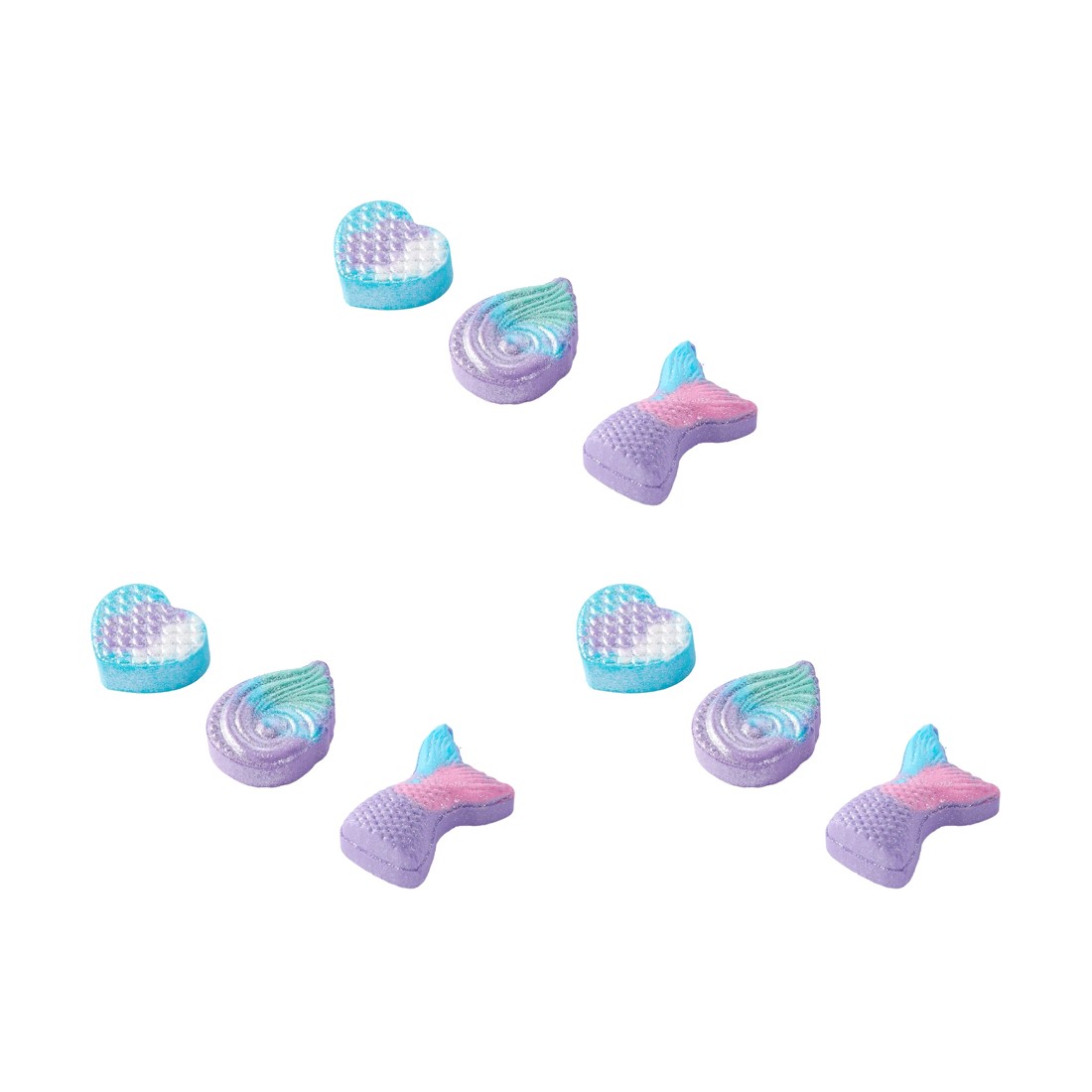 3 OXX Bodycare 9 Piece Multi Bath Fizzers - Lavender Scented, 3 of 4