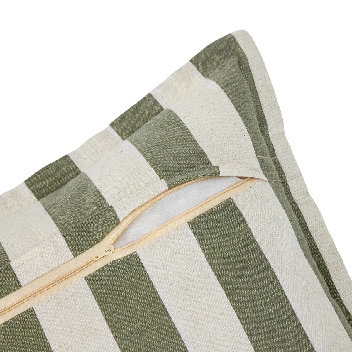 4 50cm Stripe Cushion - Forest, 4 of 4