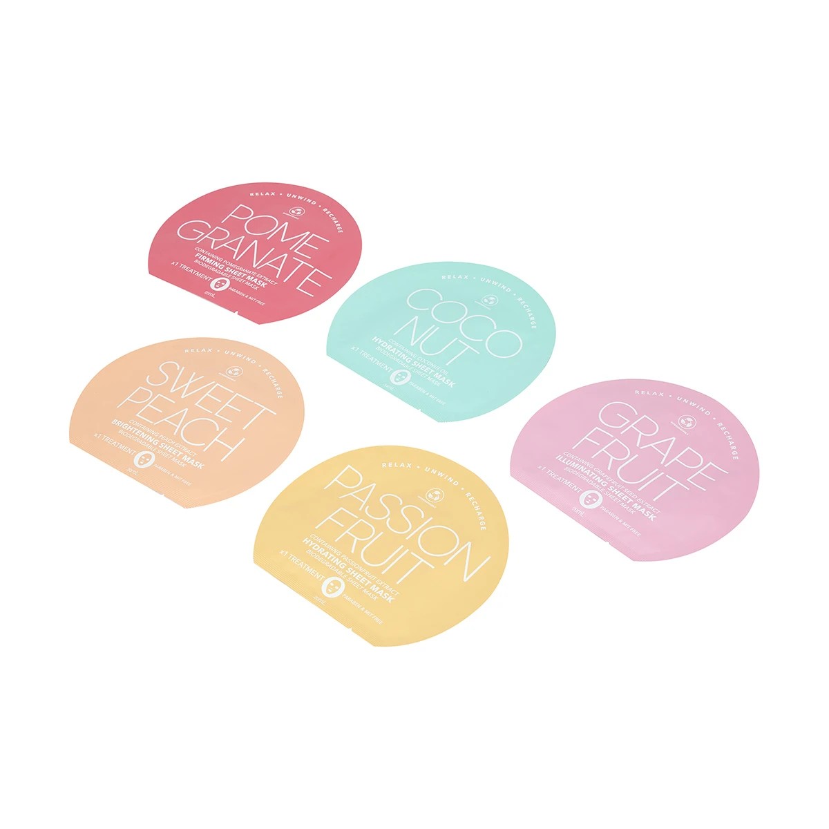2 5 Pack Super Fruits Sheet Masks 20ml, 2 of 5