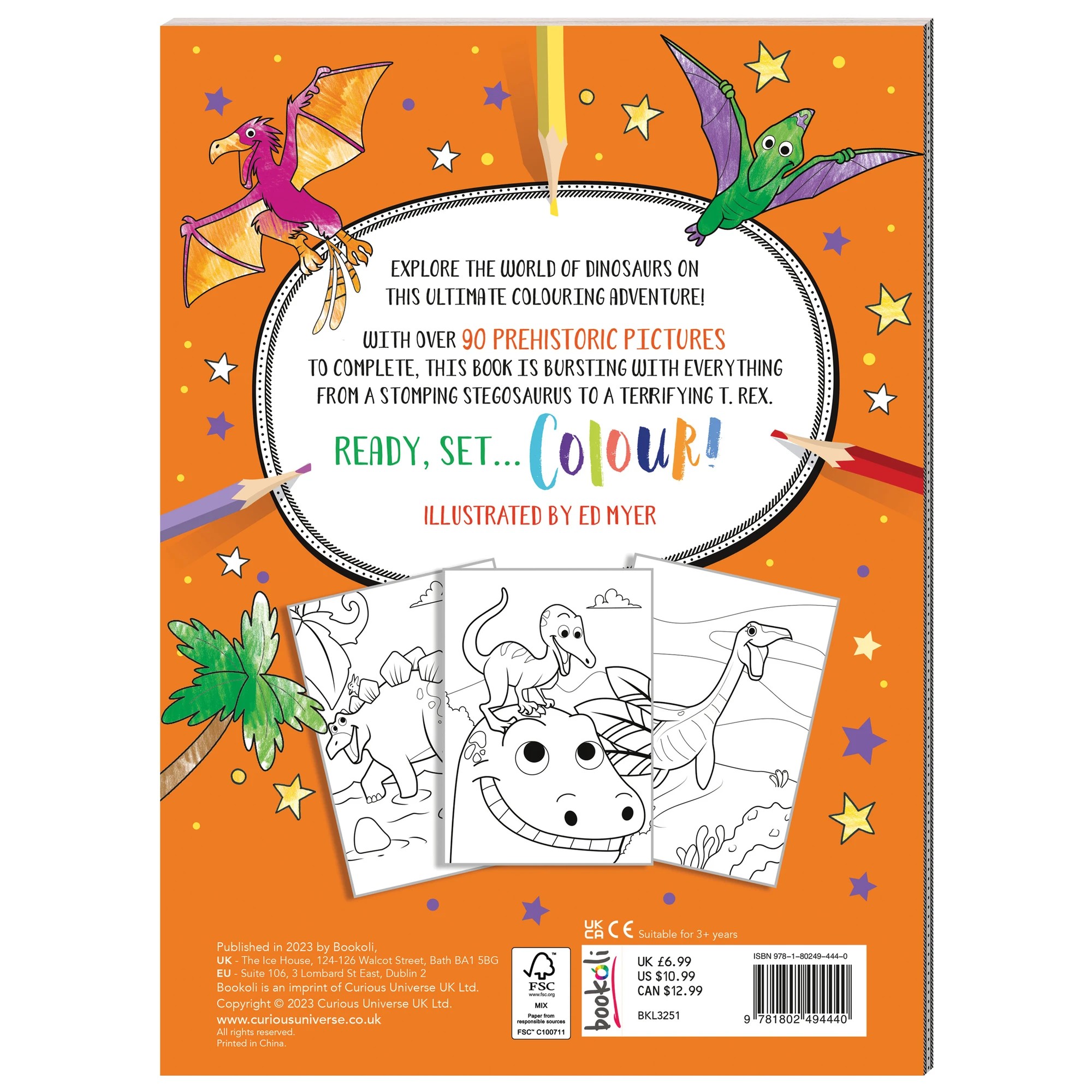 4 Mega Colouring Dinosaurs by Ed Myer - Book, 4 of 4