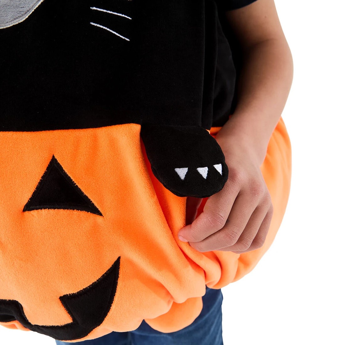 8 Squishy Vest Pumpkin Cat Costume - Ages 4+, 8 of 10