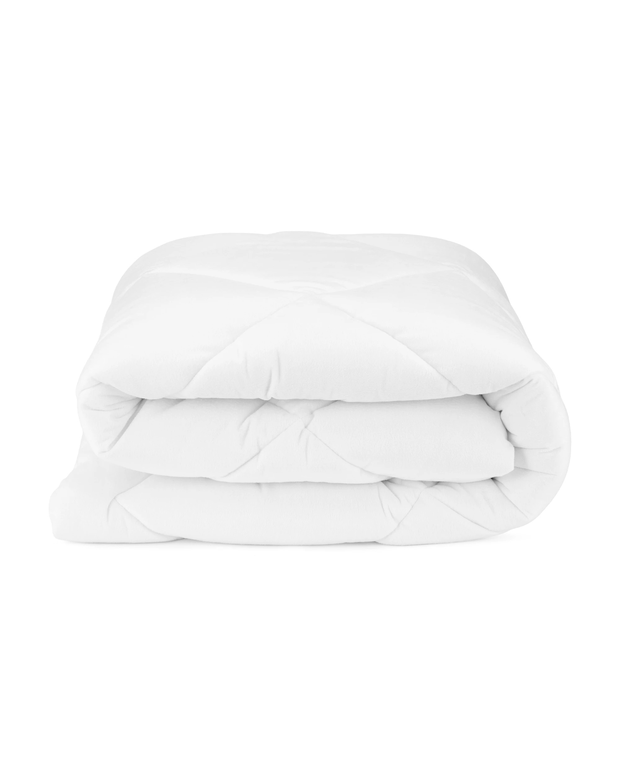 2 Reversible Plush Mattress Topper - Double Bed, White, 2 of 6