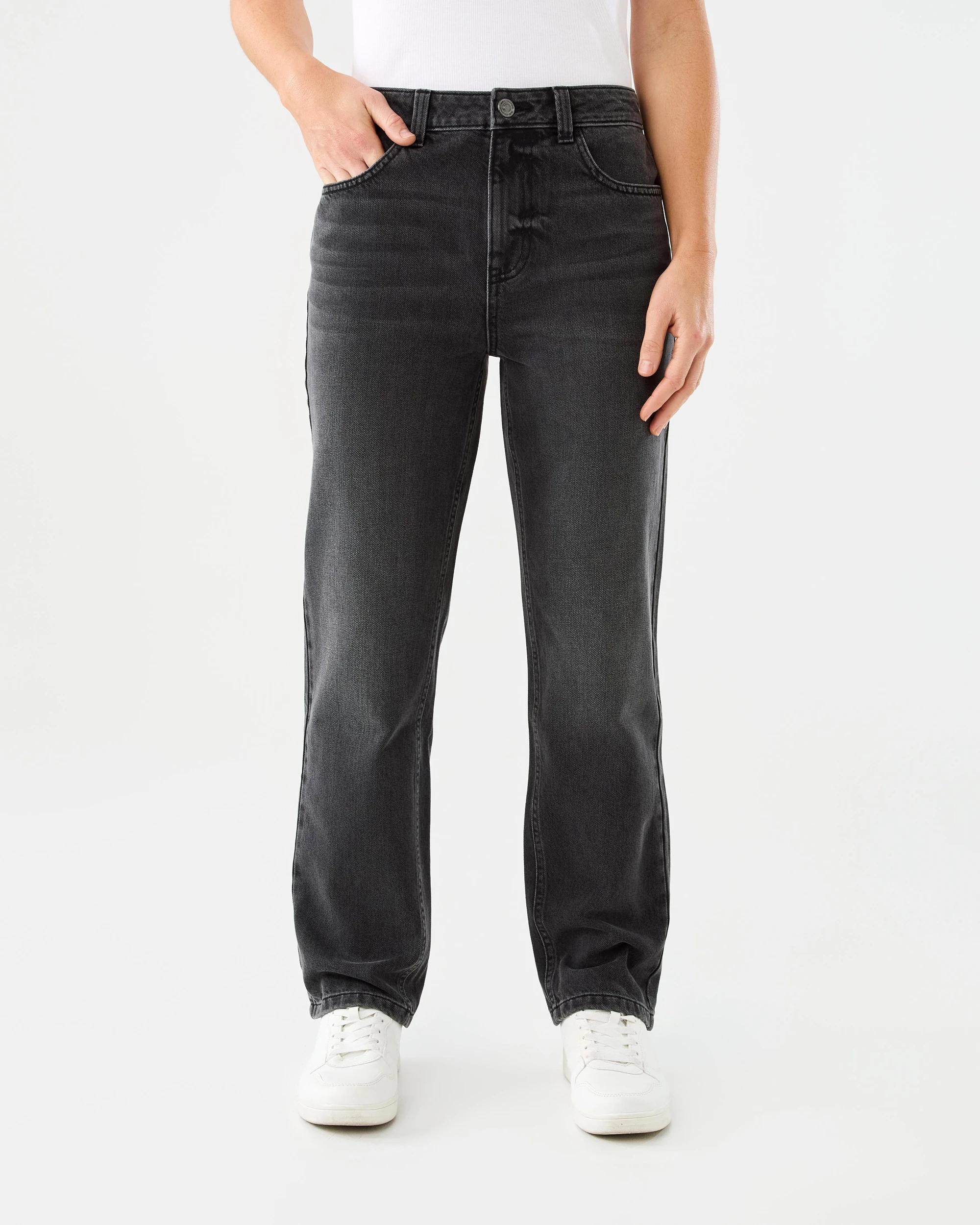 1 Straight Leg Jeans Blk Denim, 1 of 8
