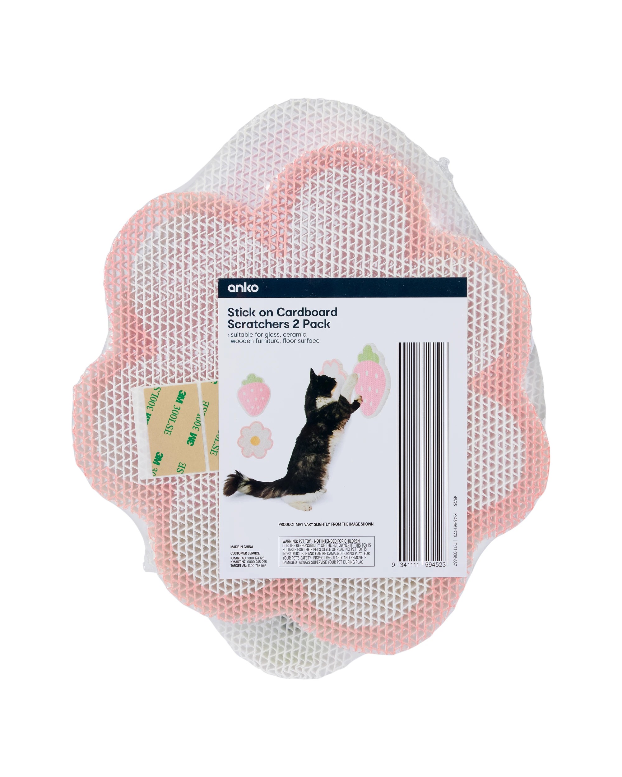 10 2 Pack Stick-On Cardboard Scratchers, 10 of 10