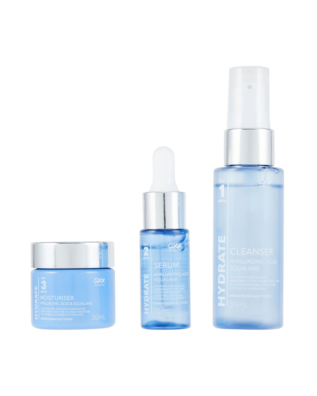 2 OXX Skincare Hydrating Mini Set - Hyaluronic Acid and Squalane, 2 of 6