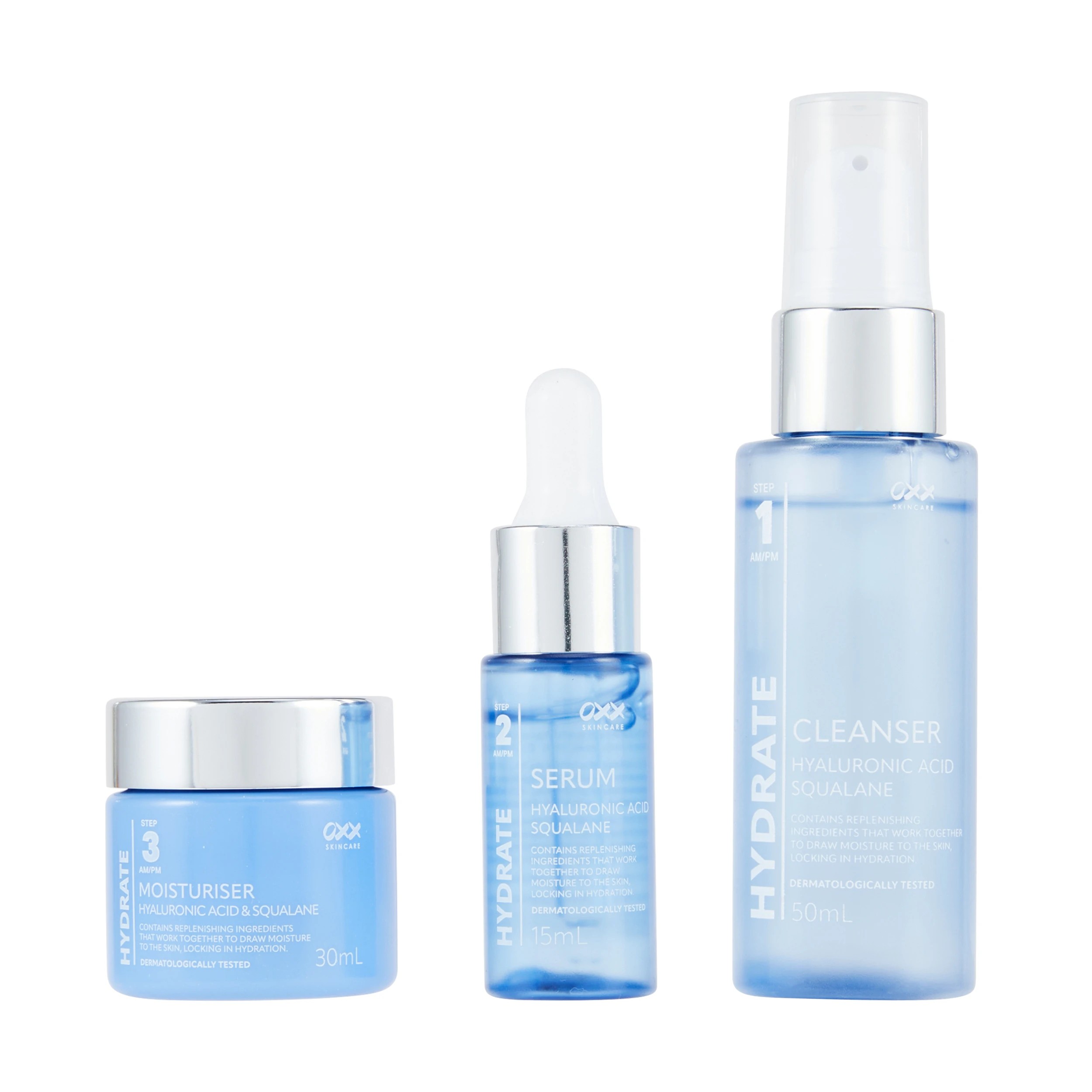 2 OXX Skincare Hydrating Mini Set - Hyaluronic Acid and Squalane, 2 of 6