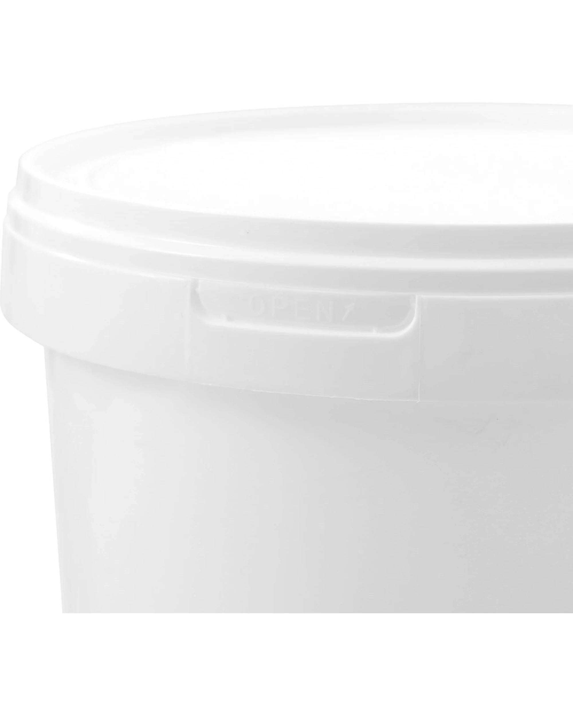 4 Boxsweden 3PK Boxsweden 5L Heavy Duty Handled Pail Bucket BPA Safe Durable Material - White, 4 of 5