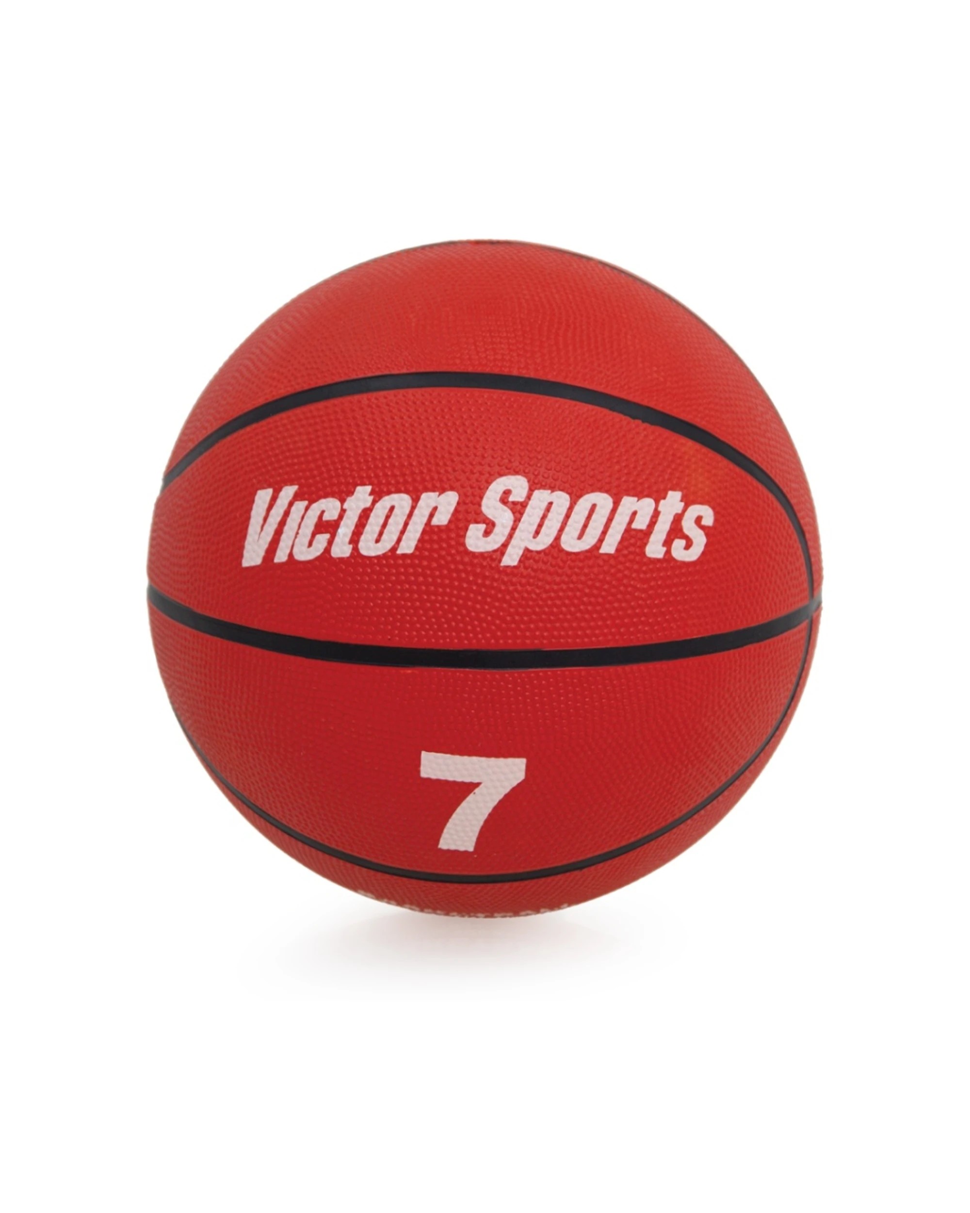 1 Victor Sports Heavy Duty Durable Rubber Basketball Size 7 - Red, 1 of 2