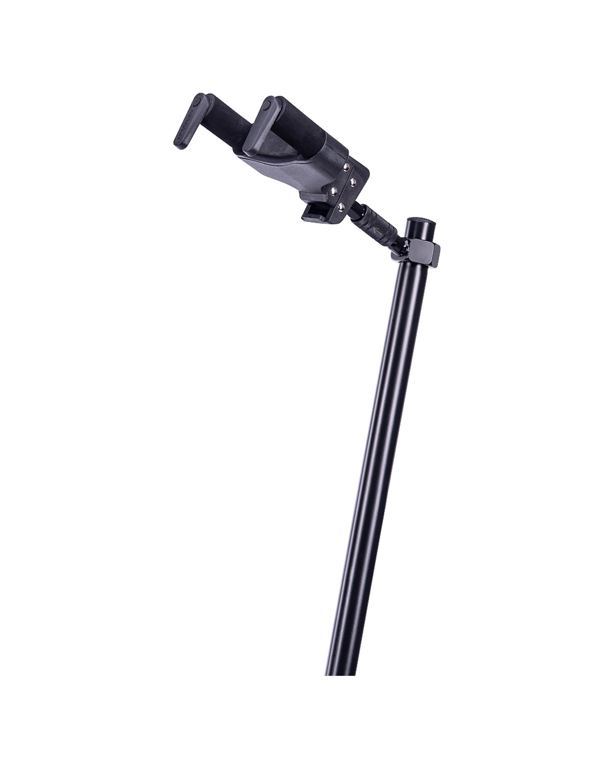 4 Hercules Single Guitar Stand Holder Floor Rack AGS Auto Grip With Foldable Yoke - Black, 4 of 4