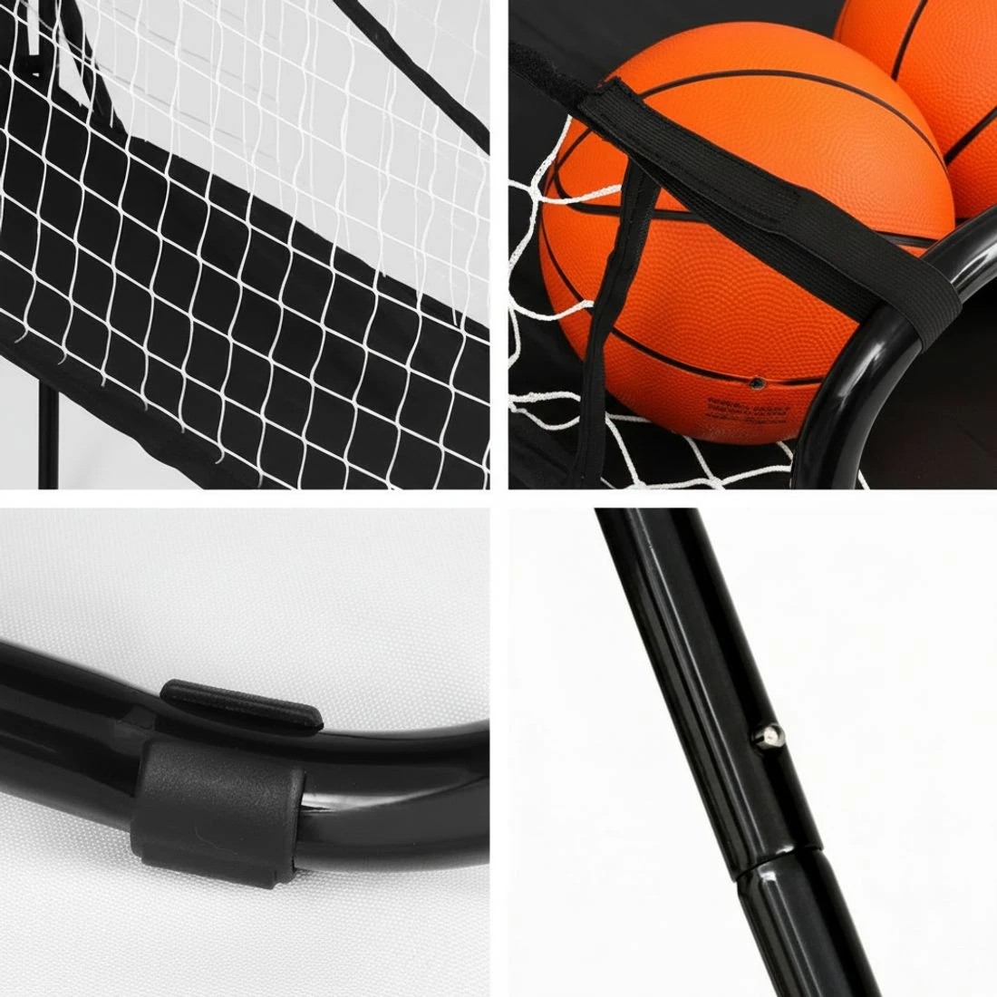 3 Basketball Arcade Game Electronic Scorer 8 Games Double Shoot - Black, 3 of 3