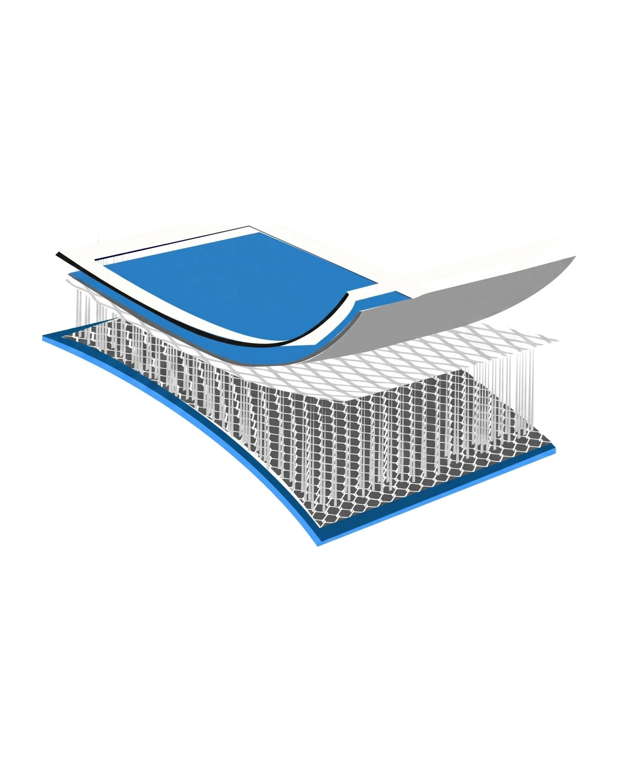 4 Powertrain Sports 5m x 1m Air Track Inflatable Tumbling Mat - Blue, 4 of 7