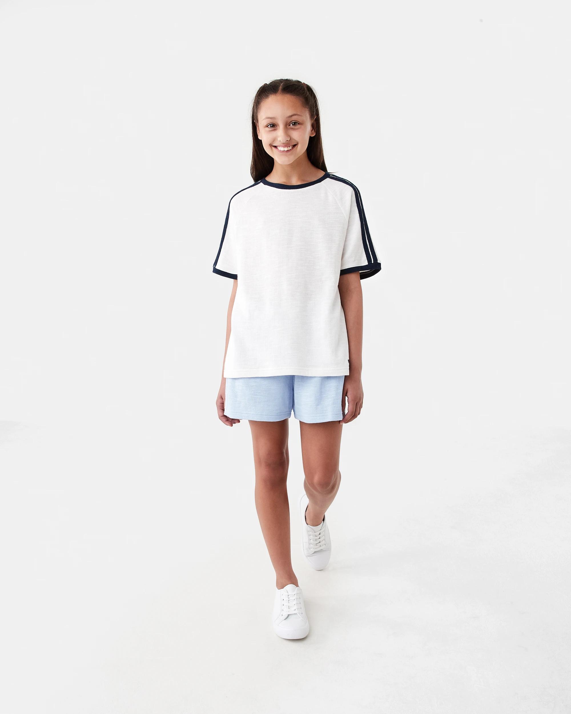 6 Textured Knit Shorts Blu Kntky, 6 of 7