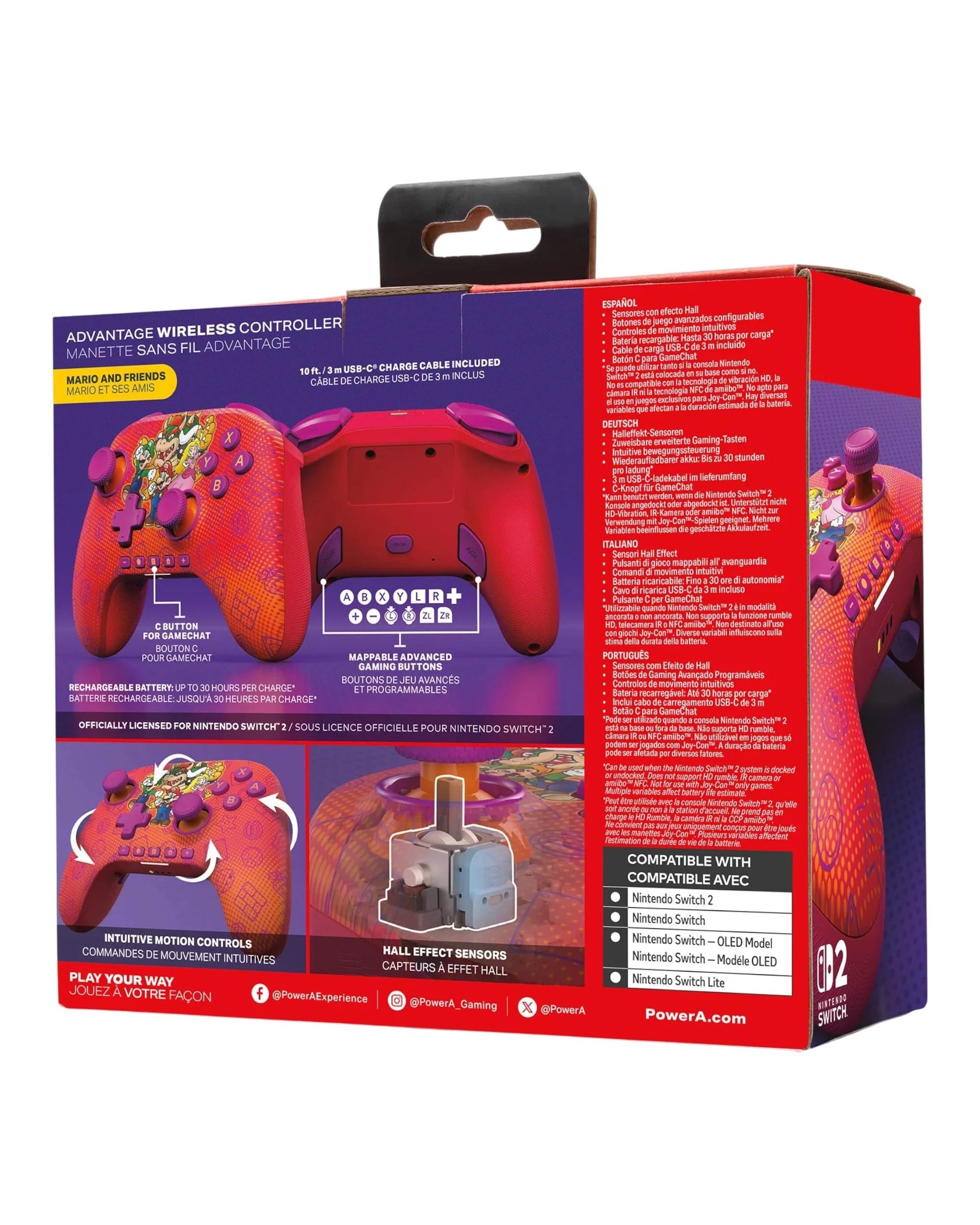 9 PowerA Advantage Wireless Controller for Nintendo Switch 2 - Super Mario - Mario and Friends - Multi, 9 of 9