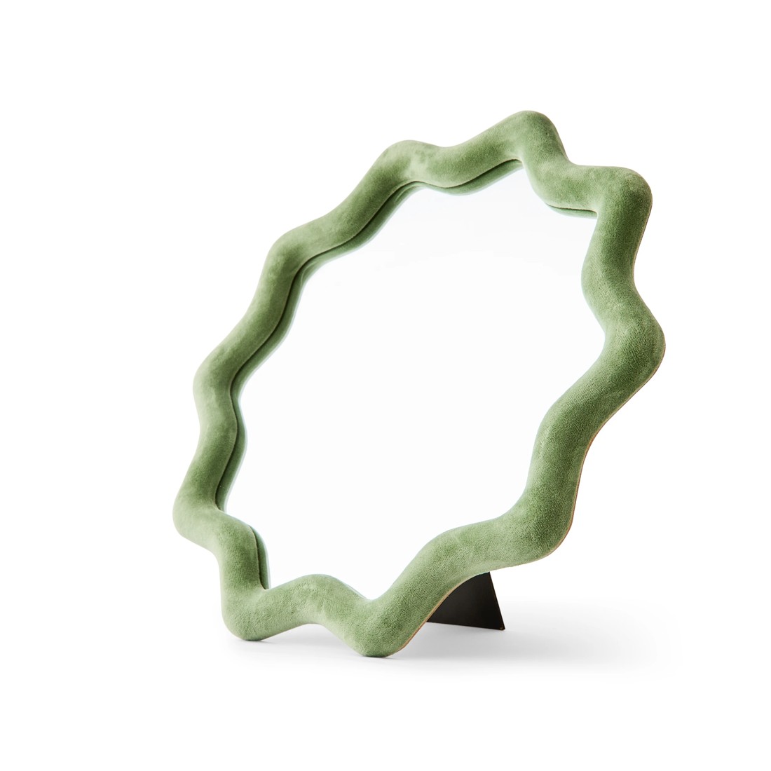 3 40cm Frankie Velvet Mirror - Green, 3 of 8