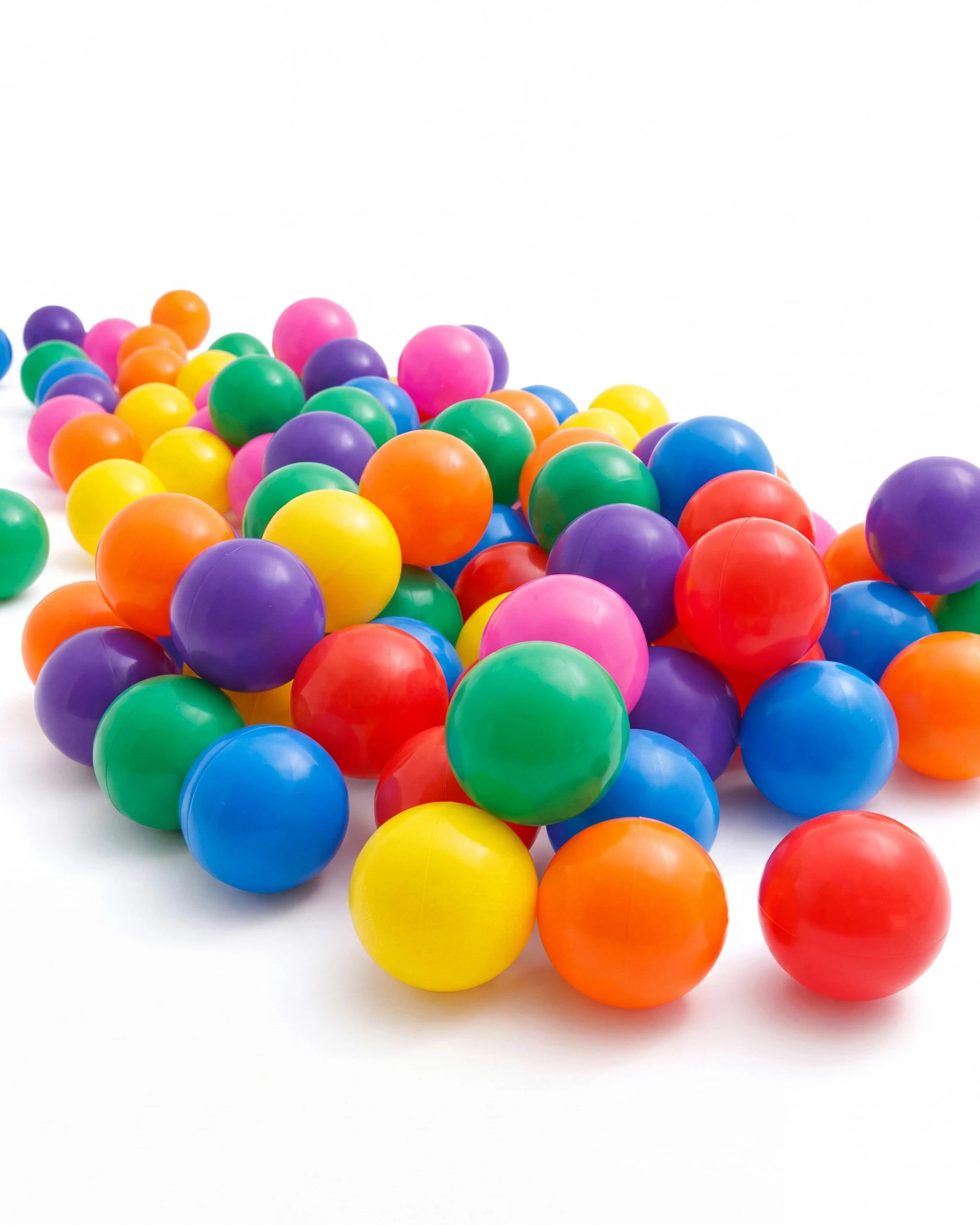 3 PlayPals 300 Pcs 5.5cm Ball Pit Balls Rainbow Colorful Plastic Ocean Balls w/ Storage Bag, 3 of 6