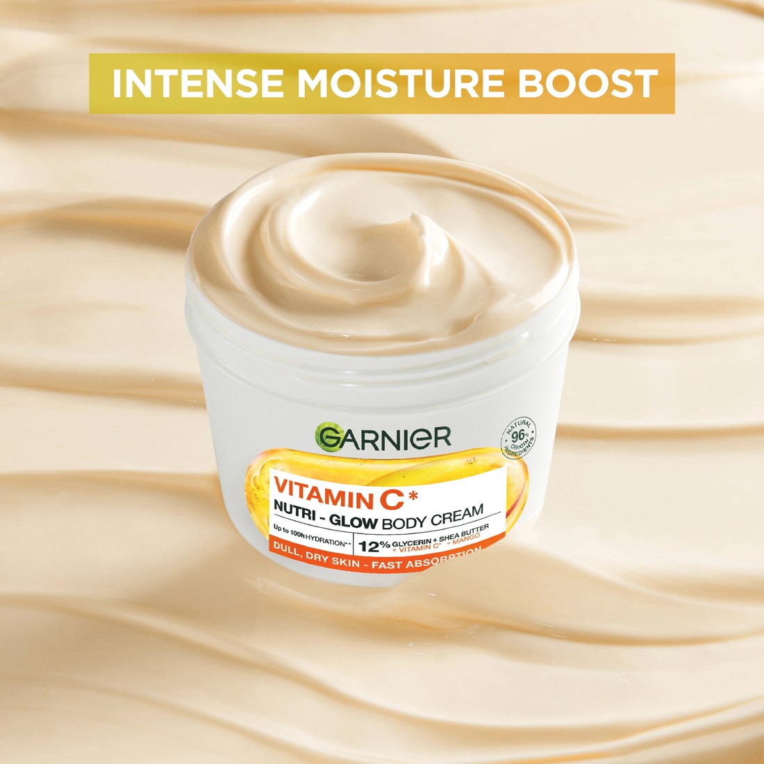 6 Garnier Body Superfood 48H Nutri-Glow Cream 380ml - Mango and Vitamin C, 6 of 8