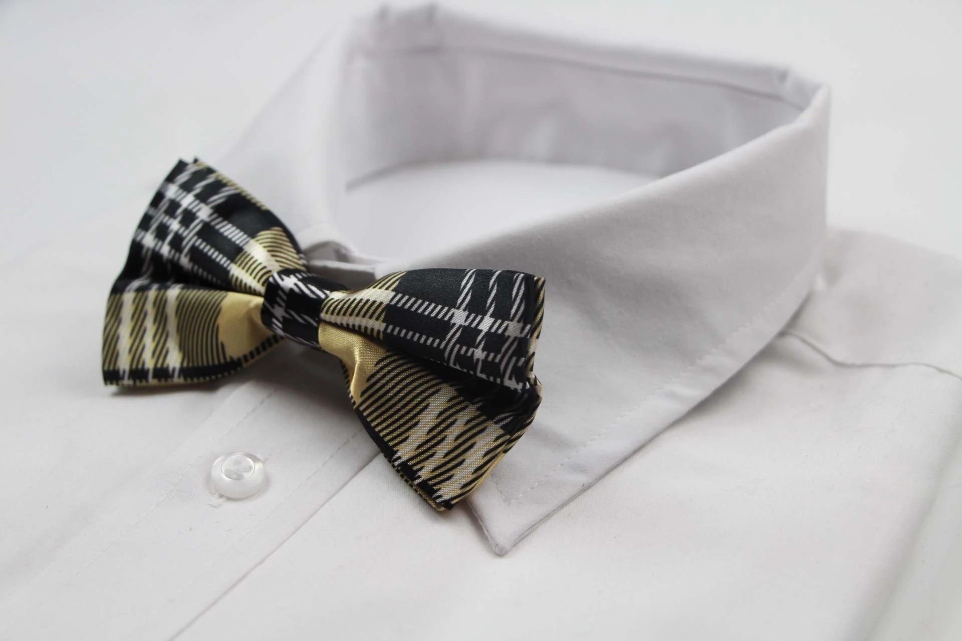 4 Zasel Mens Gold Tarten Plaid Patterned Bow Tie - Multi, 4 of 5