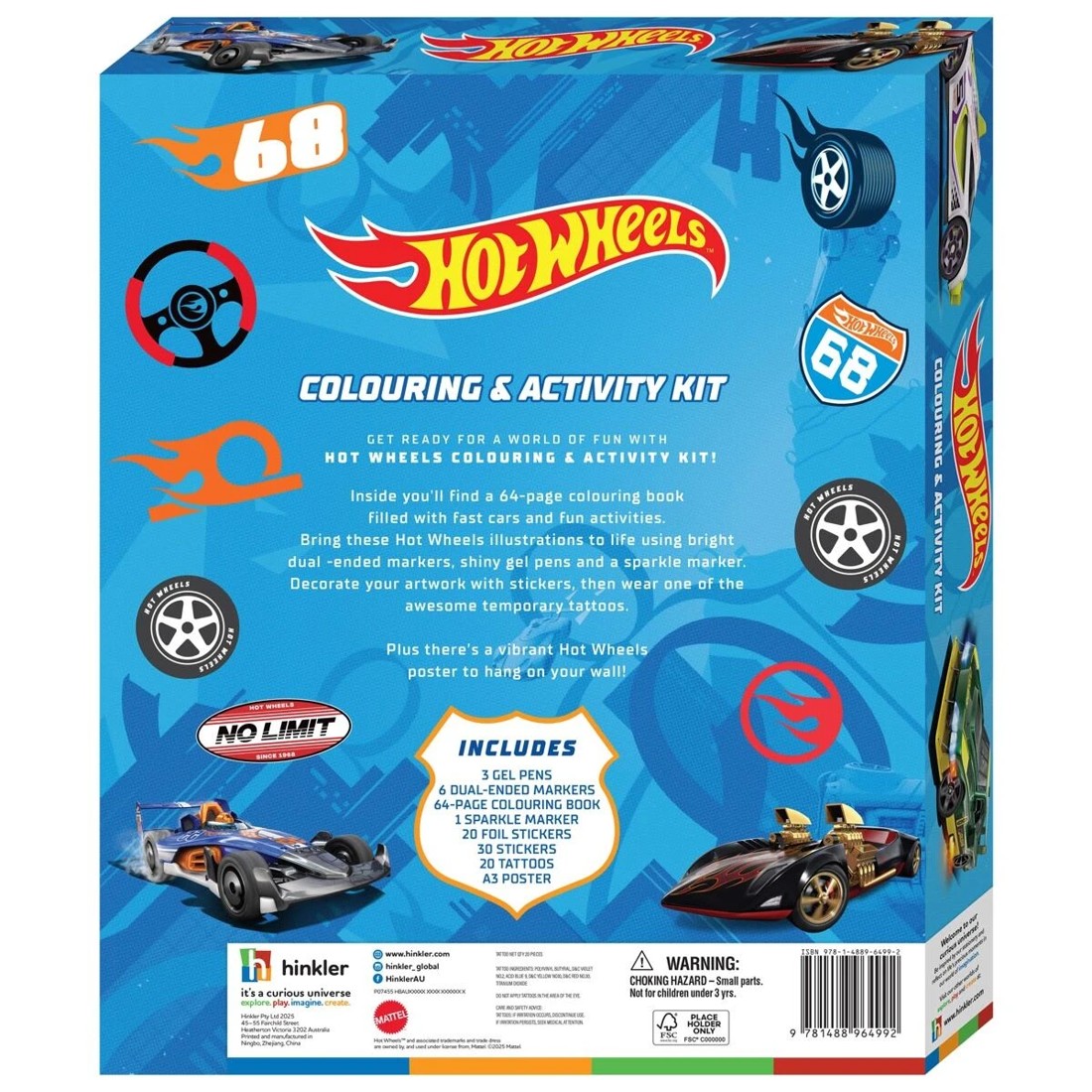 2 Kaleidoscope Hot Wheels Colouring and Activity Kit - Book, 2 of 6