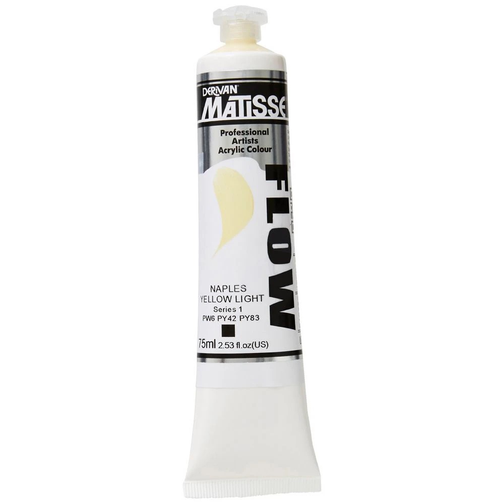 1 Derivan Matisse Flow Paint 75mL Naples Yellow Light S1, 1 of 2