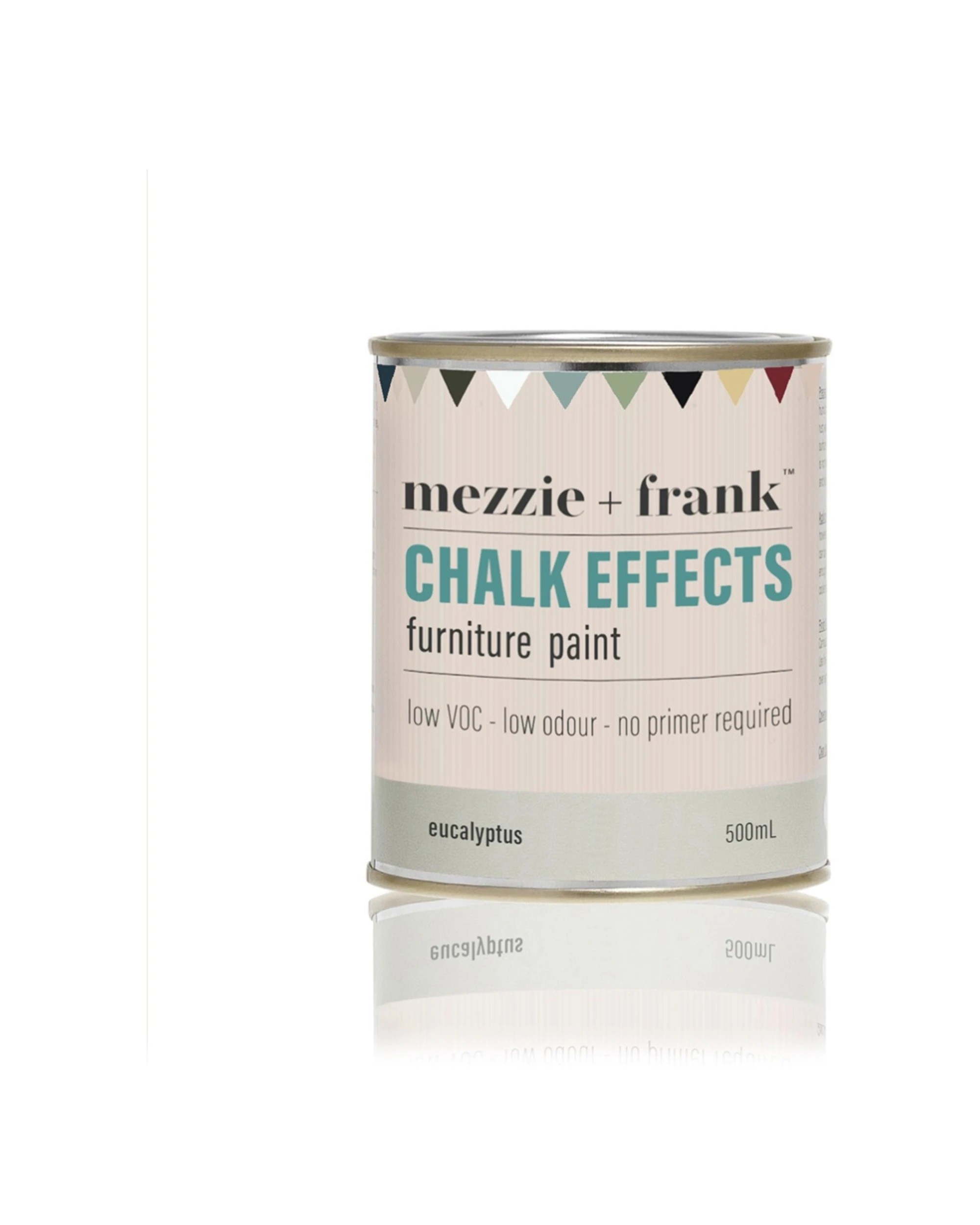 2 Mezzie+Frank Chalk Effect 0.5L Interior Water Based Furniture Paint Eucalyptus - Green, 2 of 7