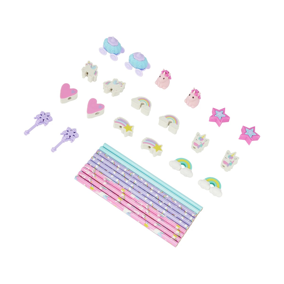 2 30 Piece Pencil and Eraser Set, 2 of 8