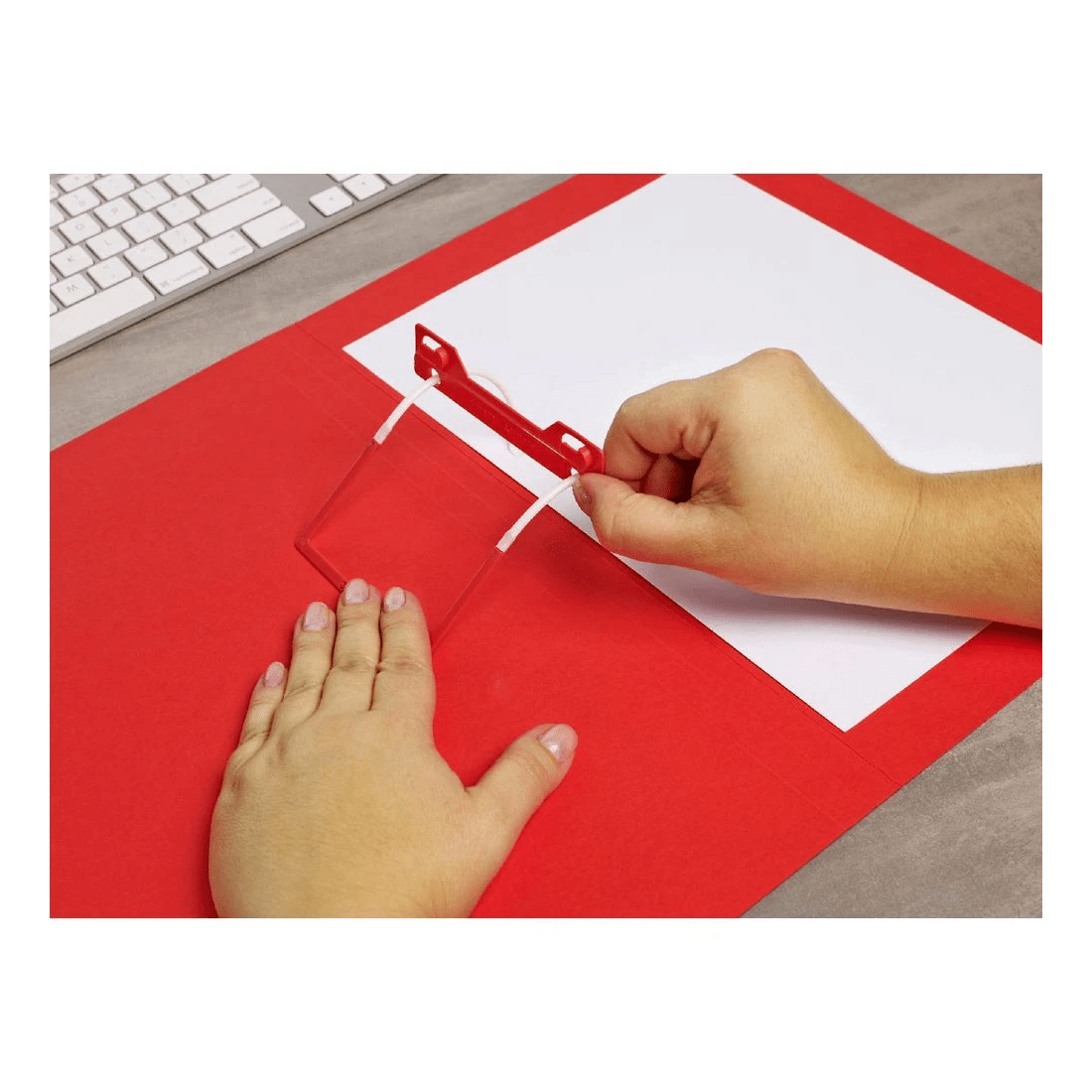 4 Avery Foolscap Tubeclip File Red, 4 of 7