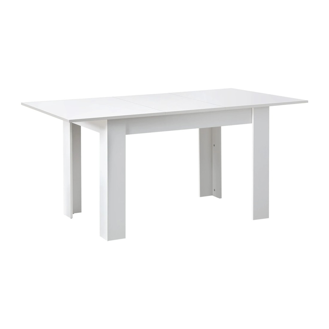 1 Oikiture 160cm Extendable Dining Table Kitchen Restaurant Cafe Table
 - White, 1 of 8