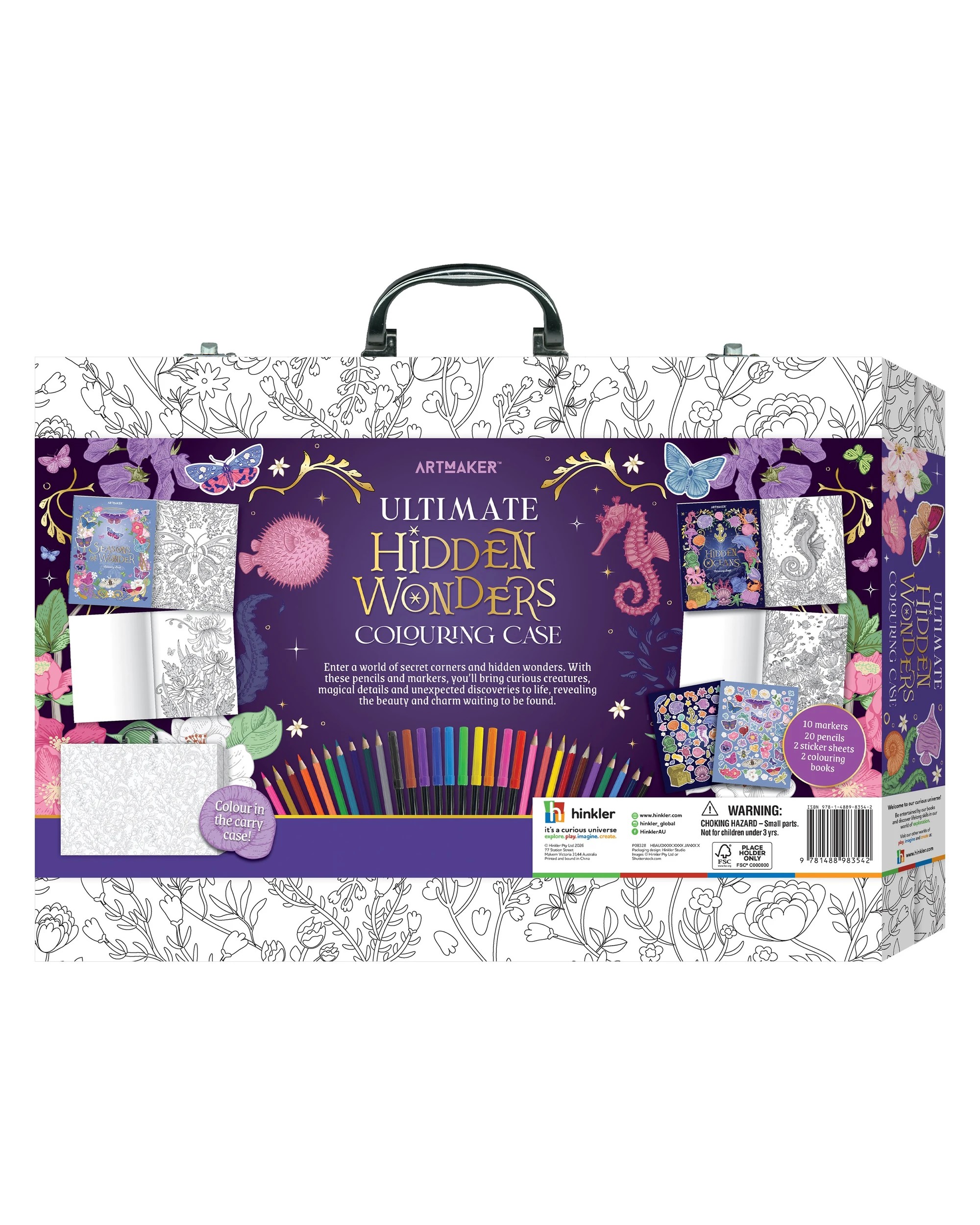 Art Maker Ultimate Hidden Wonders Colouring Case - Book - Kmart