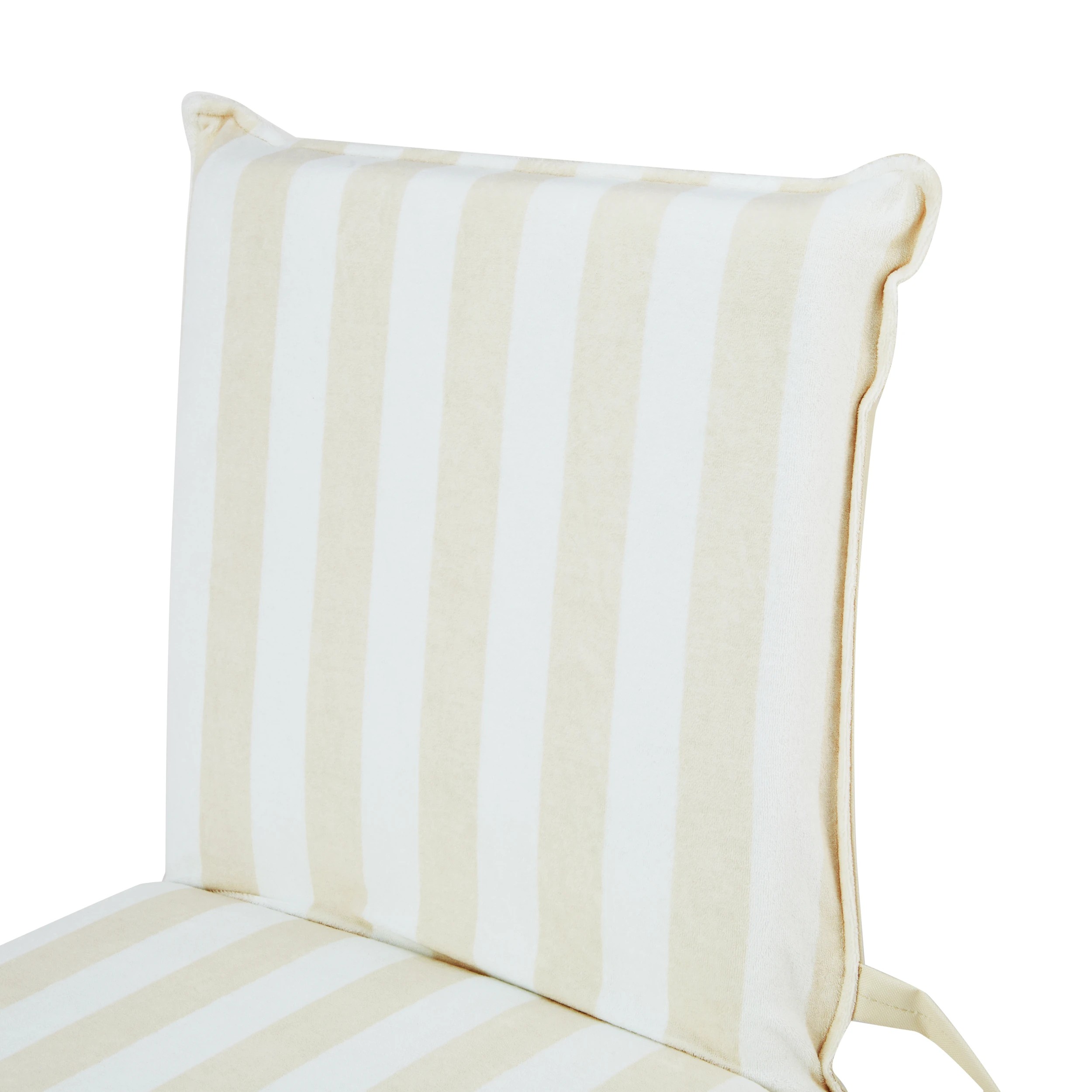 6 Towelling Recliner - Beige, 6 of 8