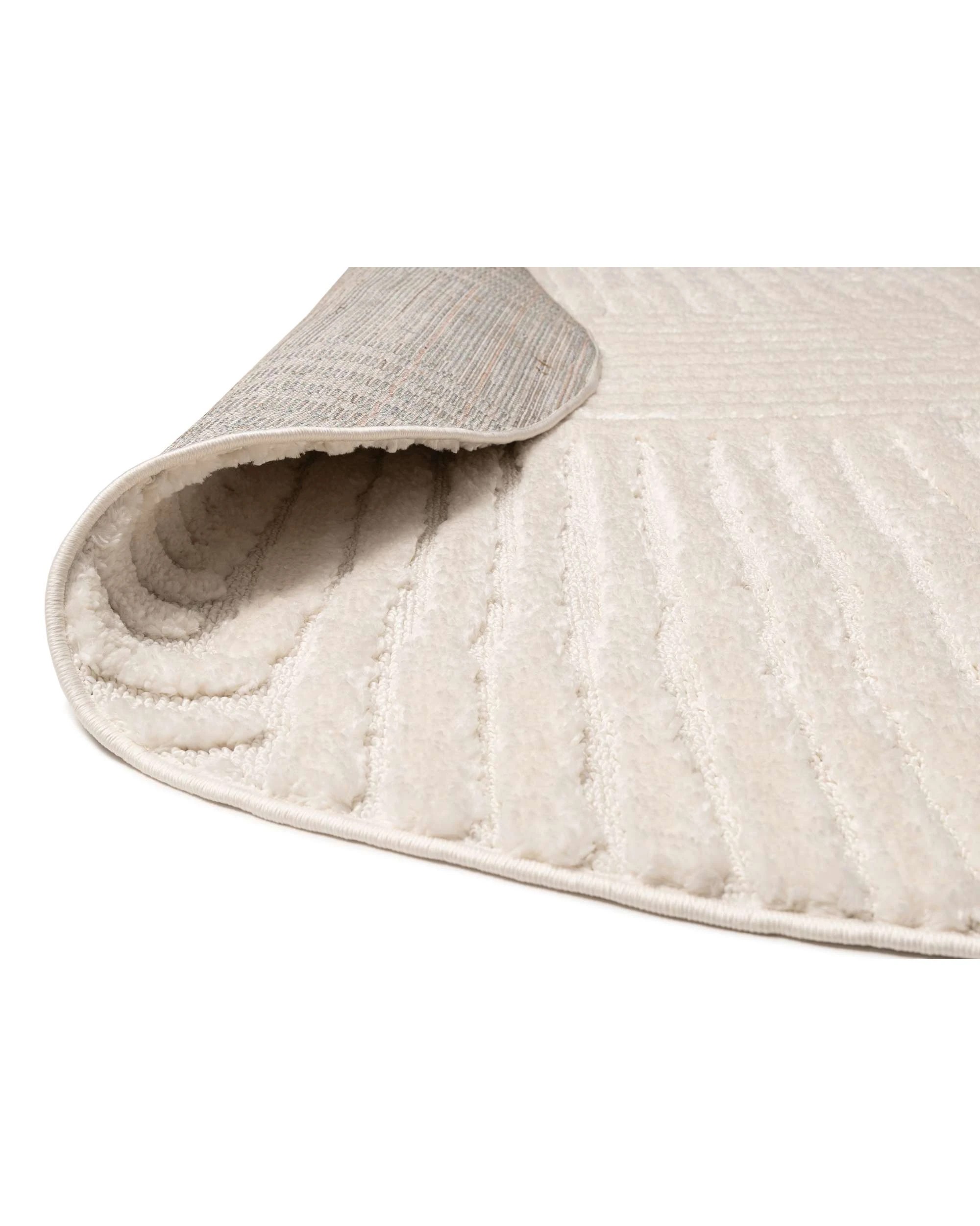 5 Loopsie Arbori Abstract Round Rug-240cm x 240cm - White, 5 of 8