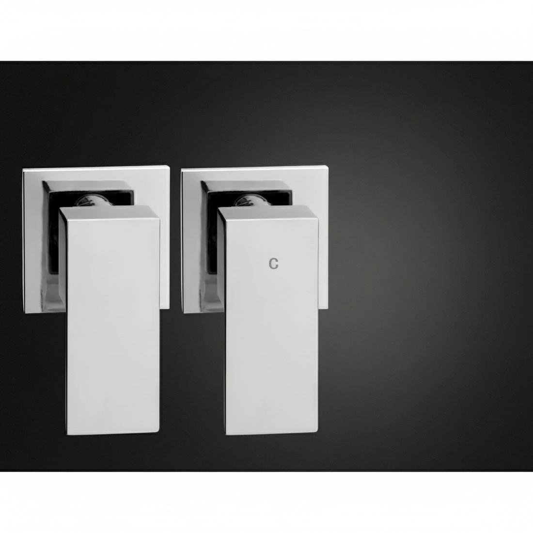 5 Cefito 10'' Rain Shower Head Set Handheld Square High Pressure Twins Tap Chrome - Silver, 5 of 5