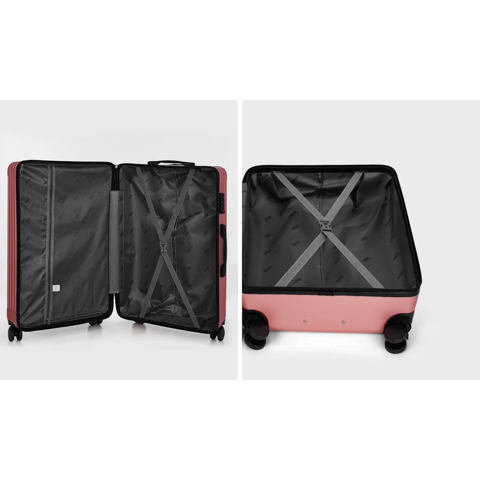 5 Mazam 3PCS Luggage Suitcase Trolley Set TSA Lock Hard Case - Pink, 5 of 9