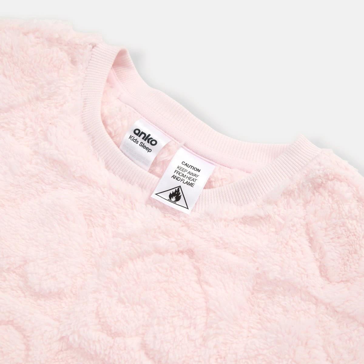 7 Fluffy Pyjama Set Pnk Hearts, 7 of 8