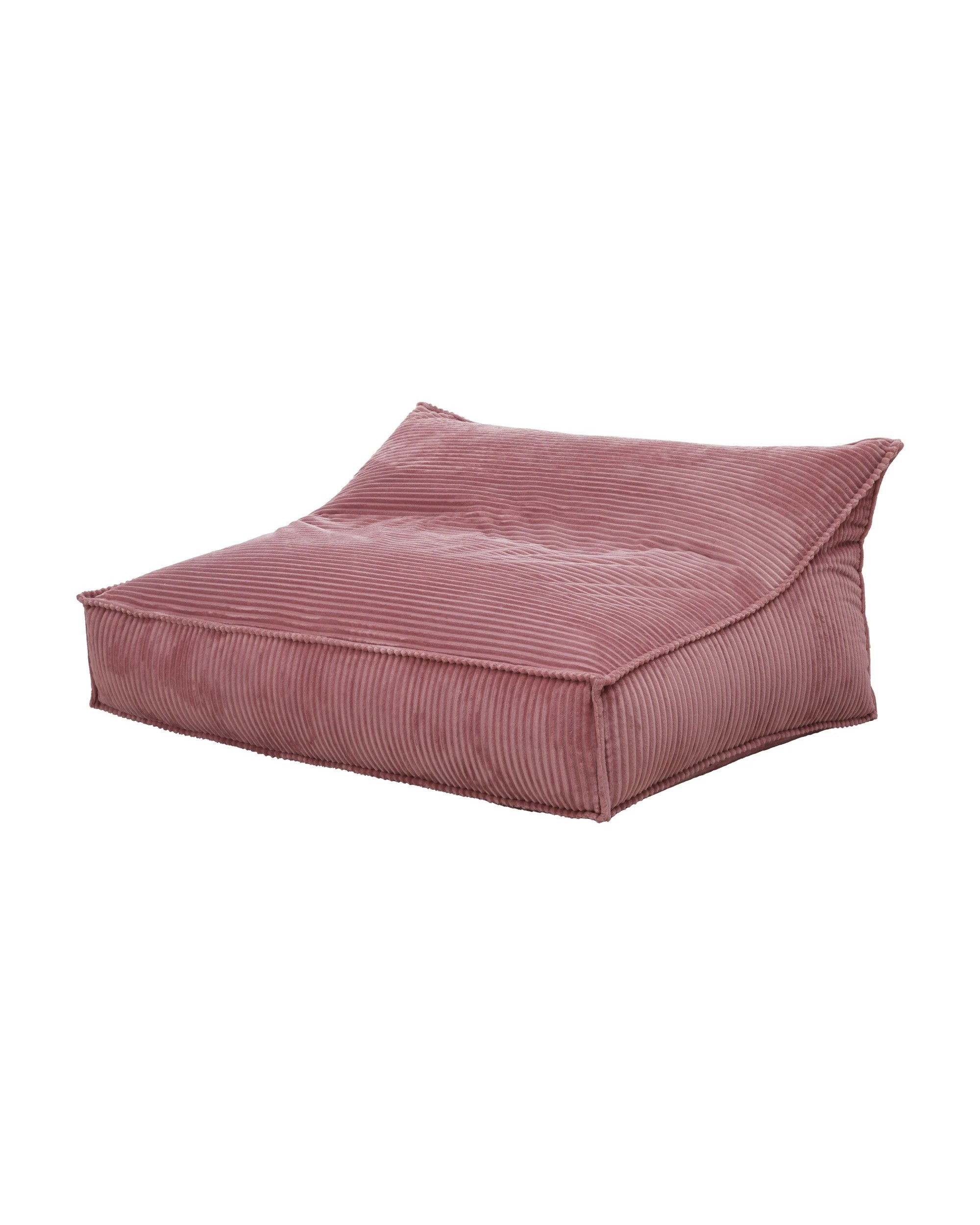 2 Cadence & Co. Wilde Ribbed Luxe Fleece Double Sofa Bean Bag Lounge Cover - Blush, 2 of 9