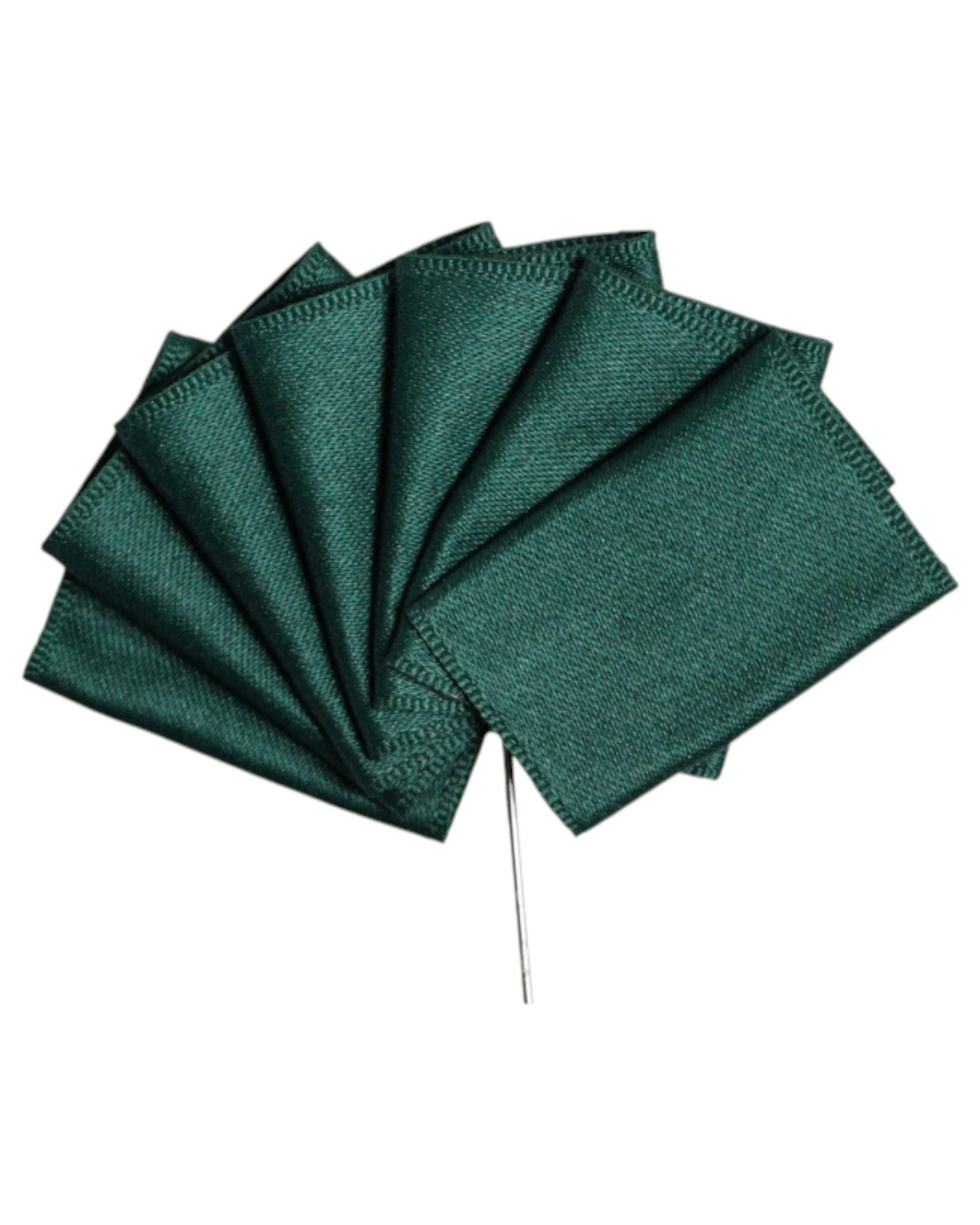 3 Zasel Mens Bottle Green Suit Pocket Square Blazer Jacket Lapel Pin - Multi, 3 of 3