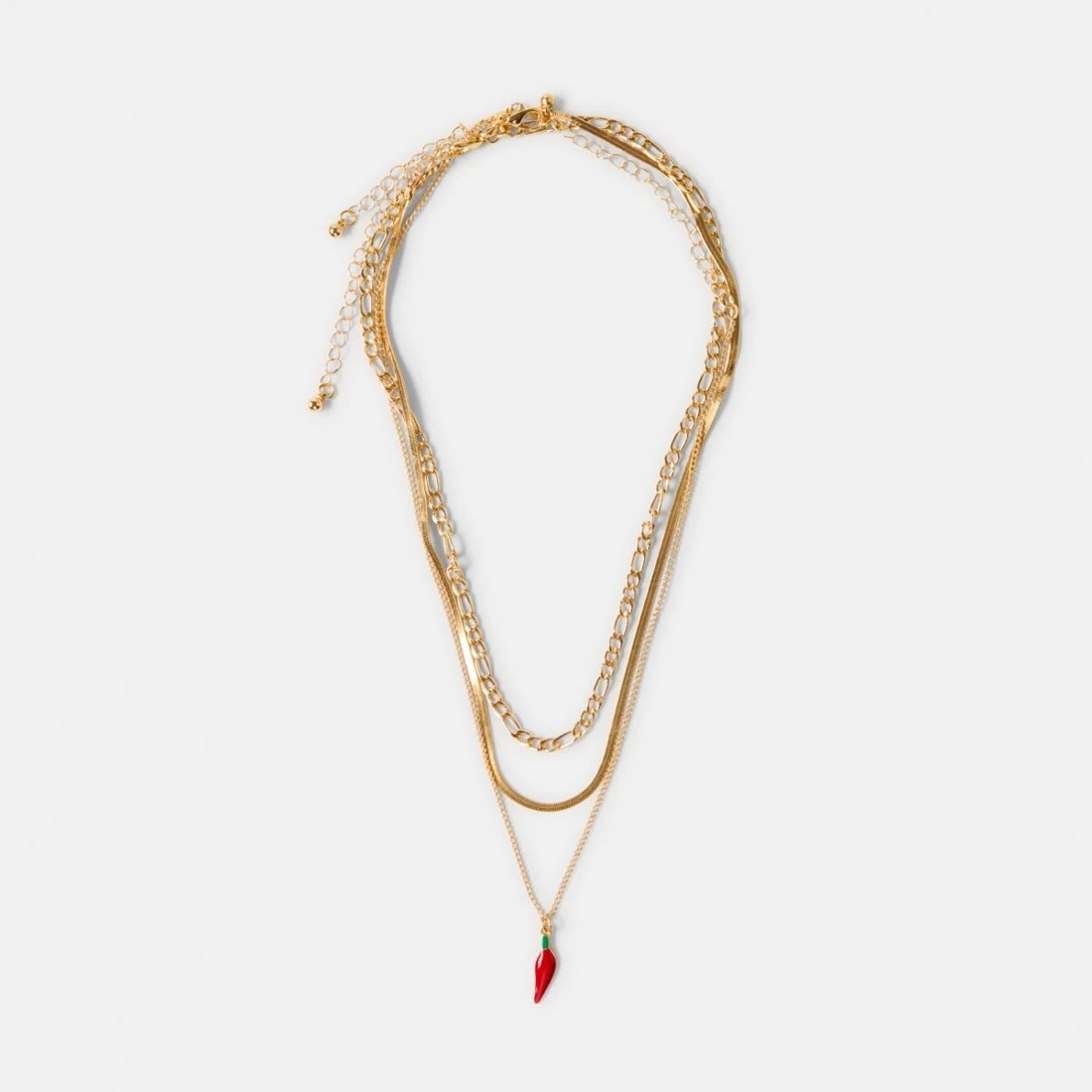 2 3 Pack Chilli Layered Necklace - Gold Tone, 2 of 4