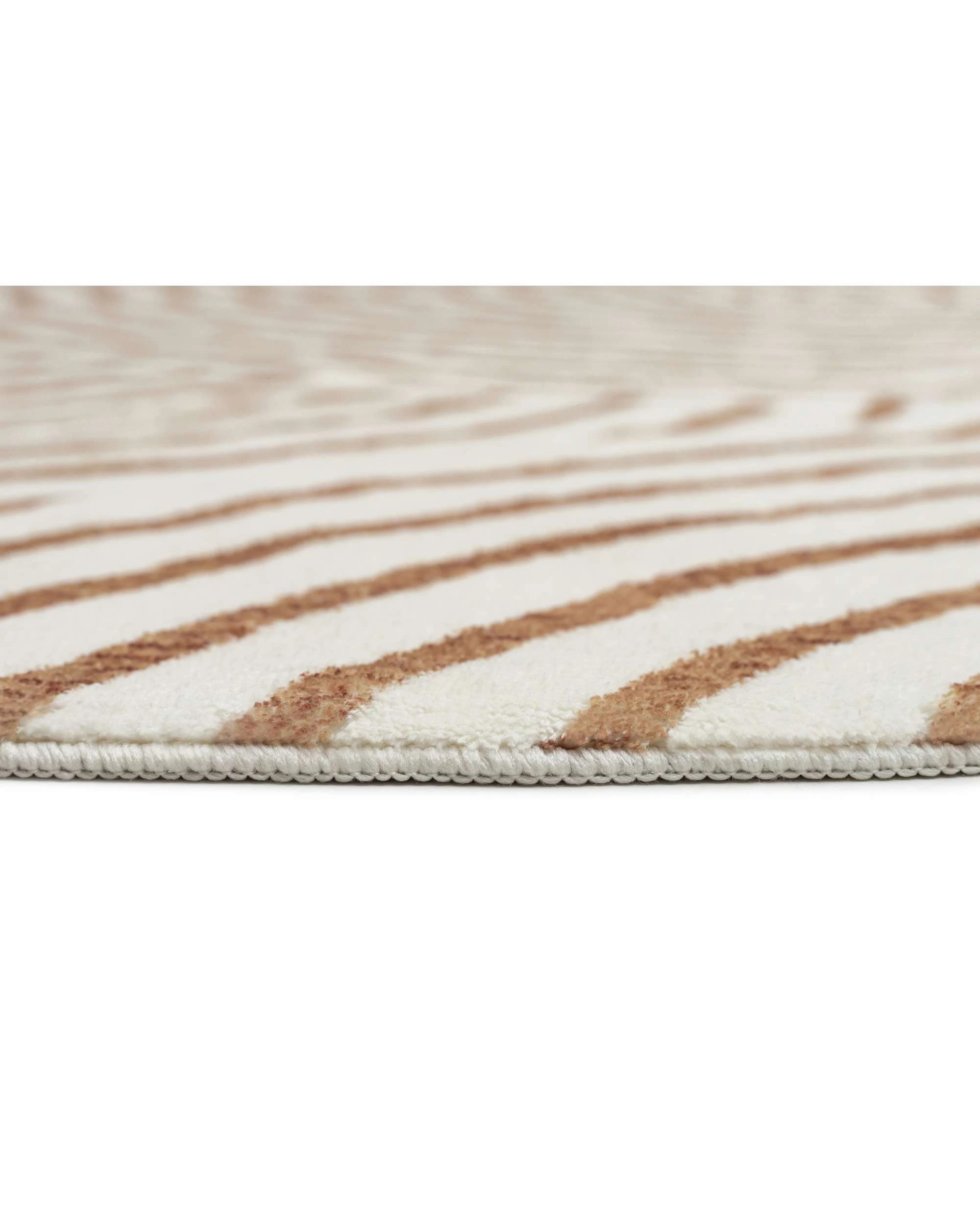 5 Loopsie Abel Geometric Washable Round Rug-160cm x 160cm - Brown, 5 of 5