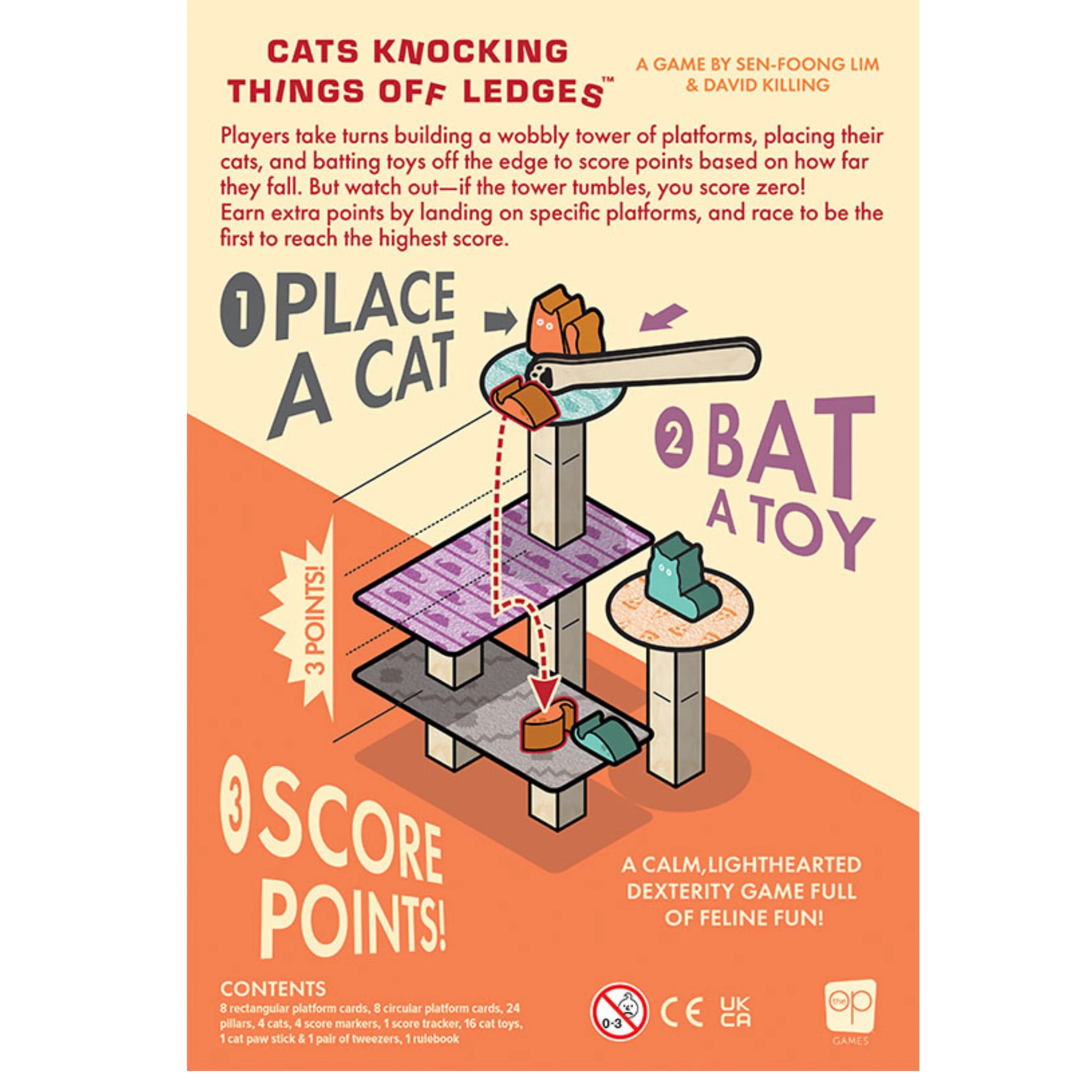 5 Farago Games Cats Knocking Things Off Ledges - Multi, 5 of 5