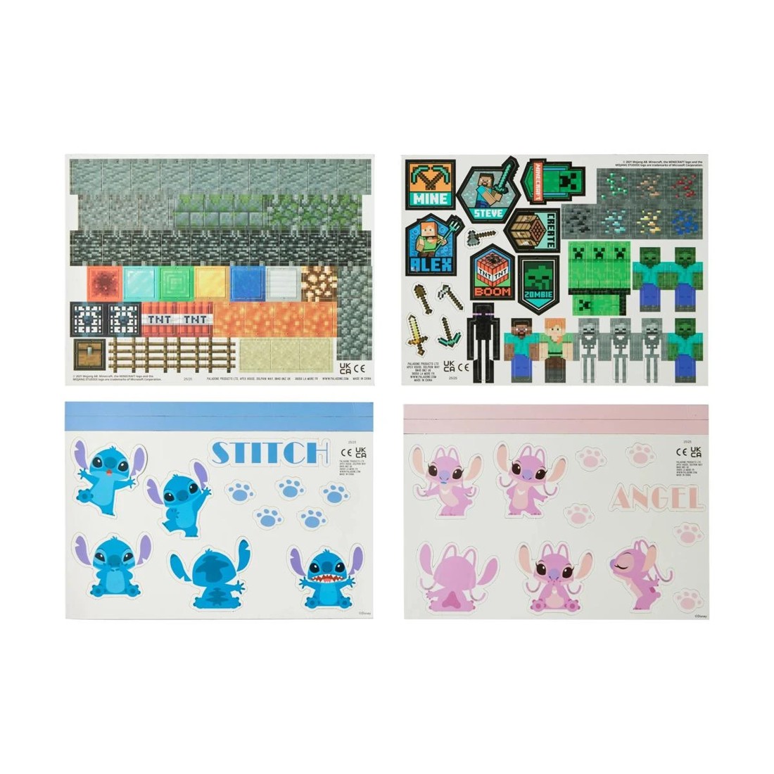 2 Licensed Stitch or Minecraft Magnets - Assorted, 2 of 5