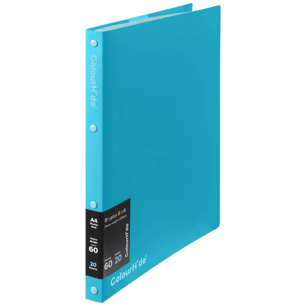 1 ColourHide Refillable Display Book 20 Sheets Sky Blue, 1 of 4